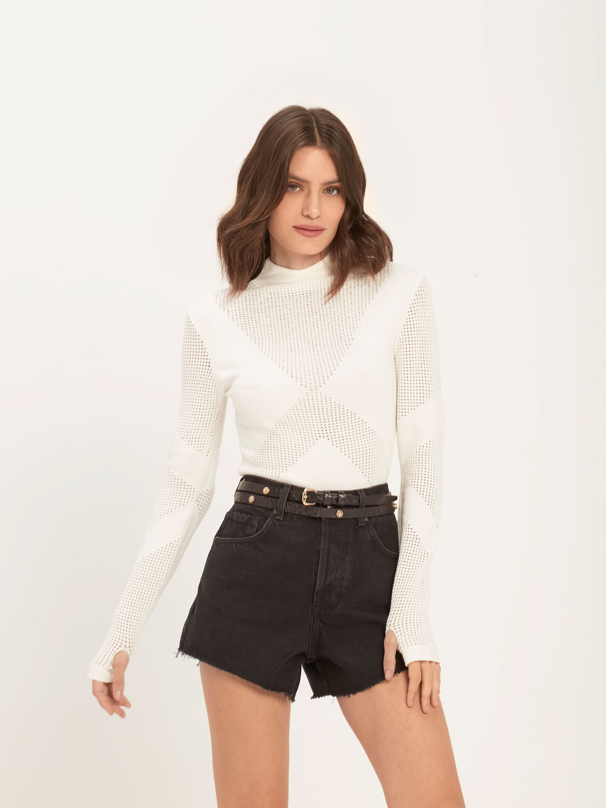 Short Denim Black
