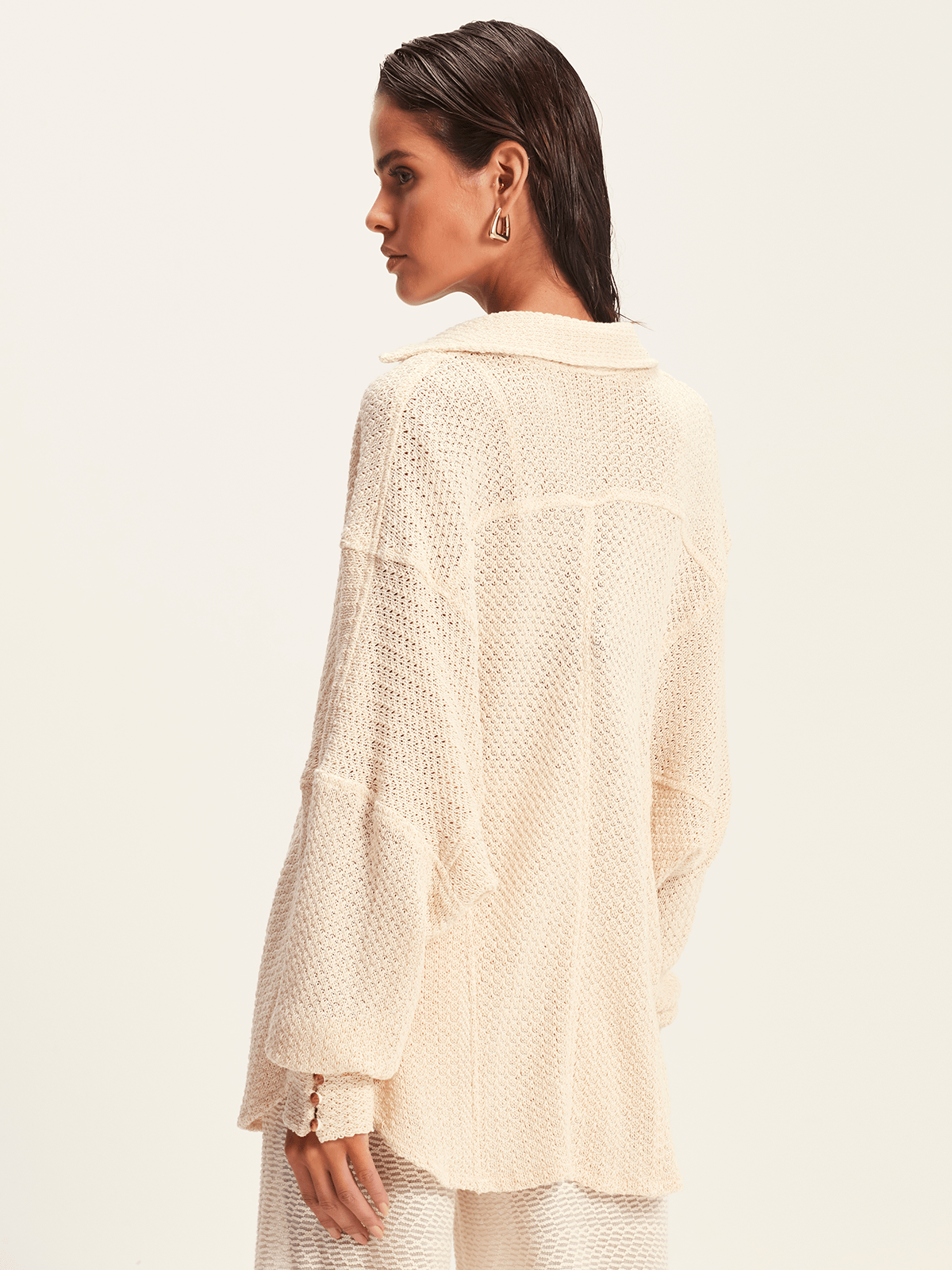Camisa Recortes Mya Natural