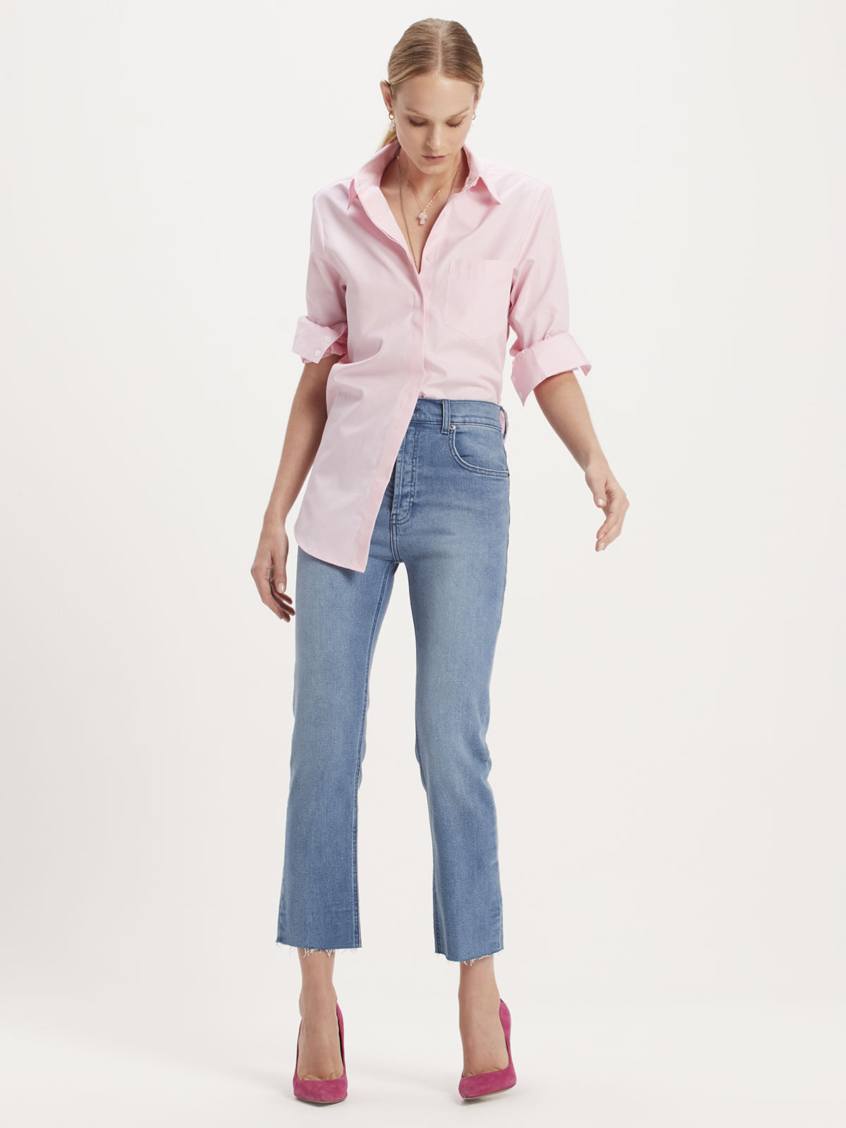 Camisa Lua Light Pink Camisa Lua Light Pink