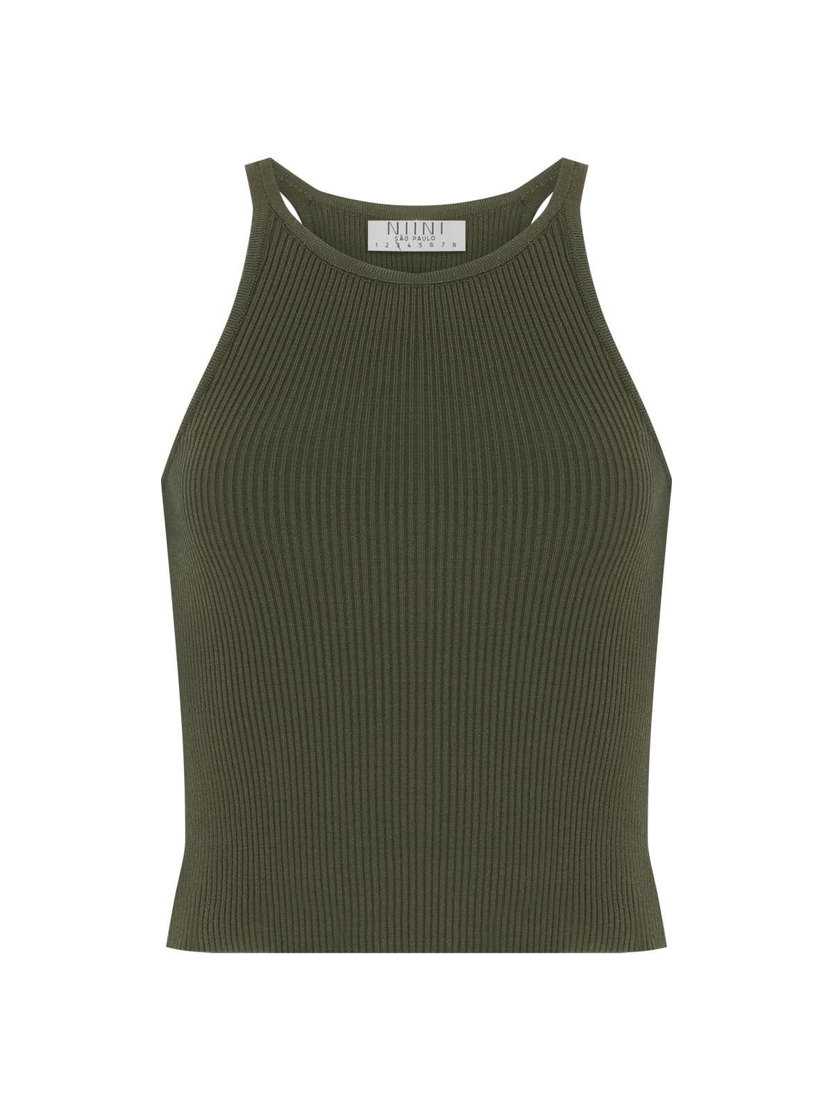 Regata Tricot Rib Militar Regata Tricot Rib Militar