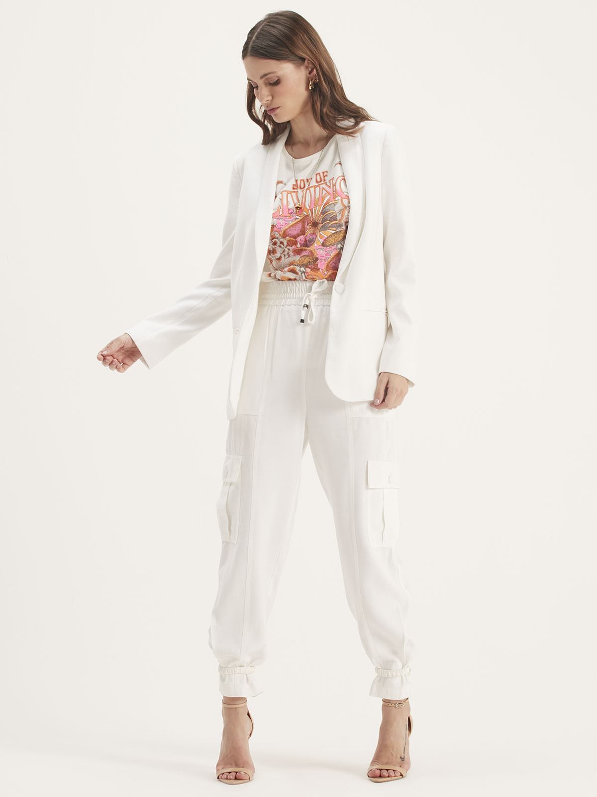 T-Shirt Joy Of Living Off White T-Shirt Joy Of Living Off White
