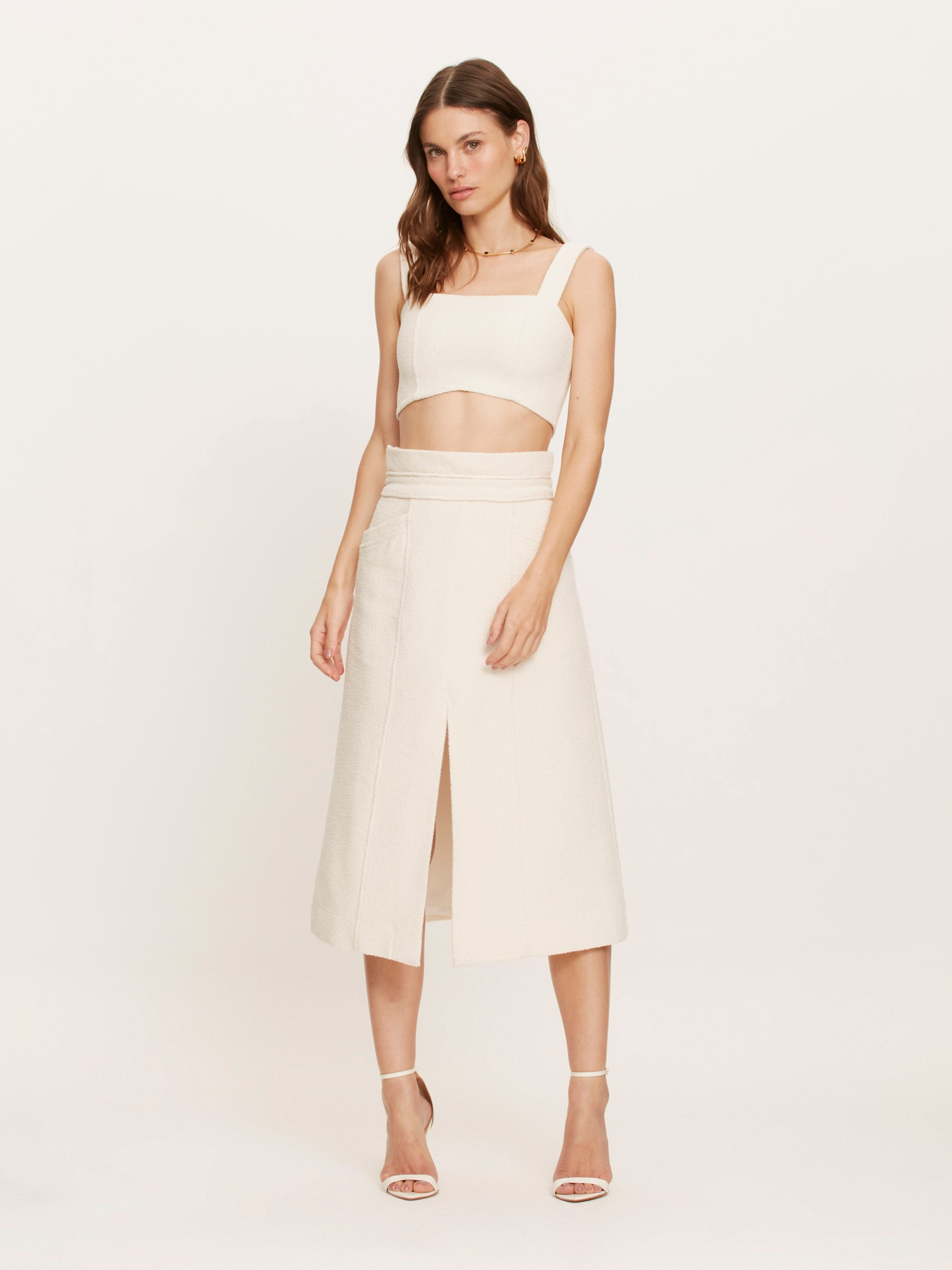 Saia Midi Stella Cream