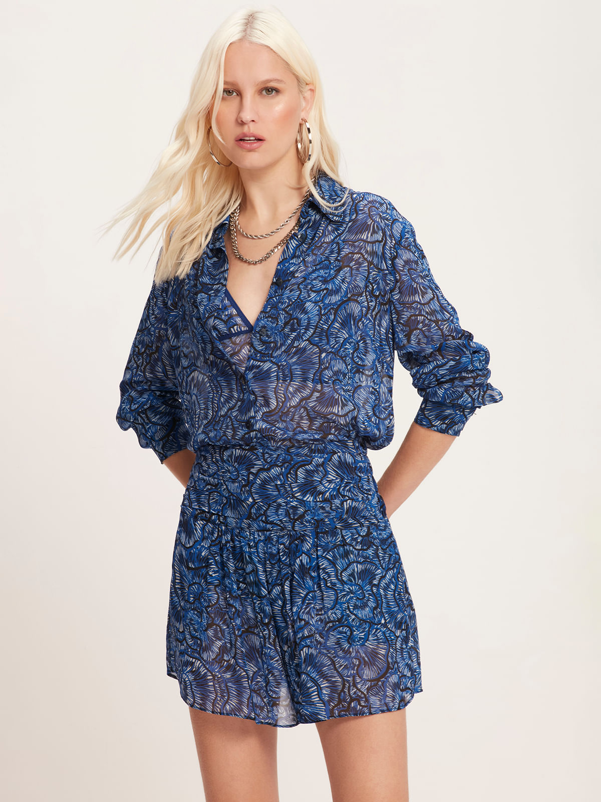 Camisa Mushroom Blue
