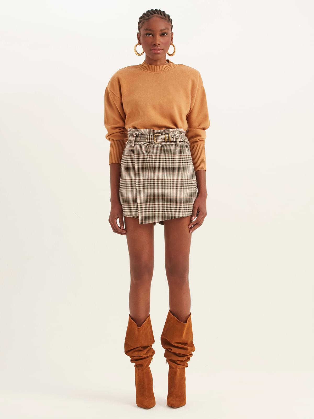 Short Saia Alfaiataria Chess Joana Short Saia Alfaiataria Chess Joana