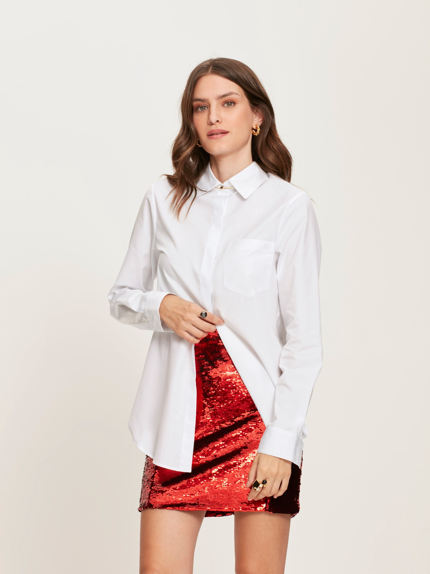 Camisa Lua Tricoline White Camisa Lua Tricoline White