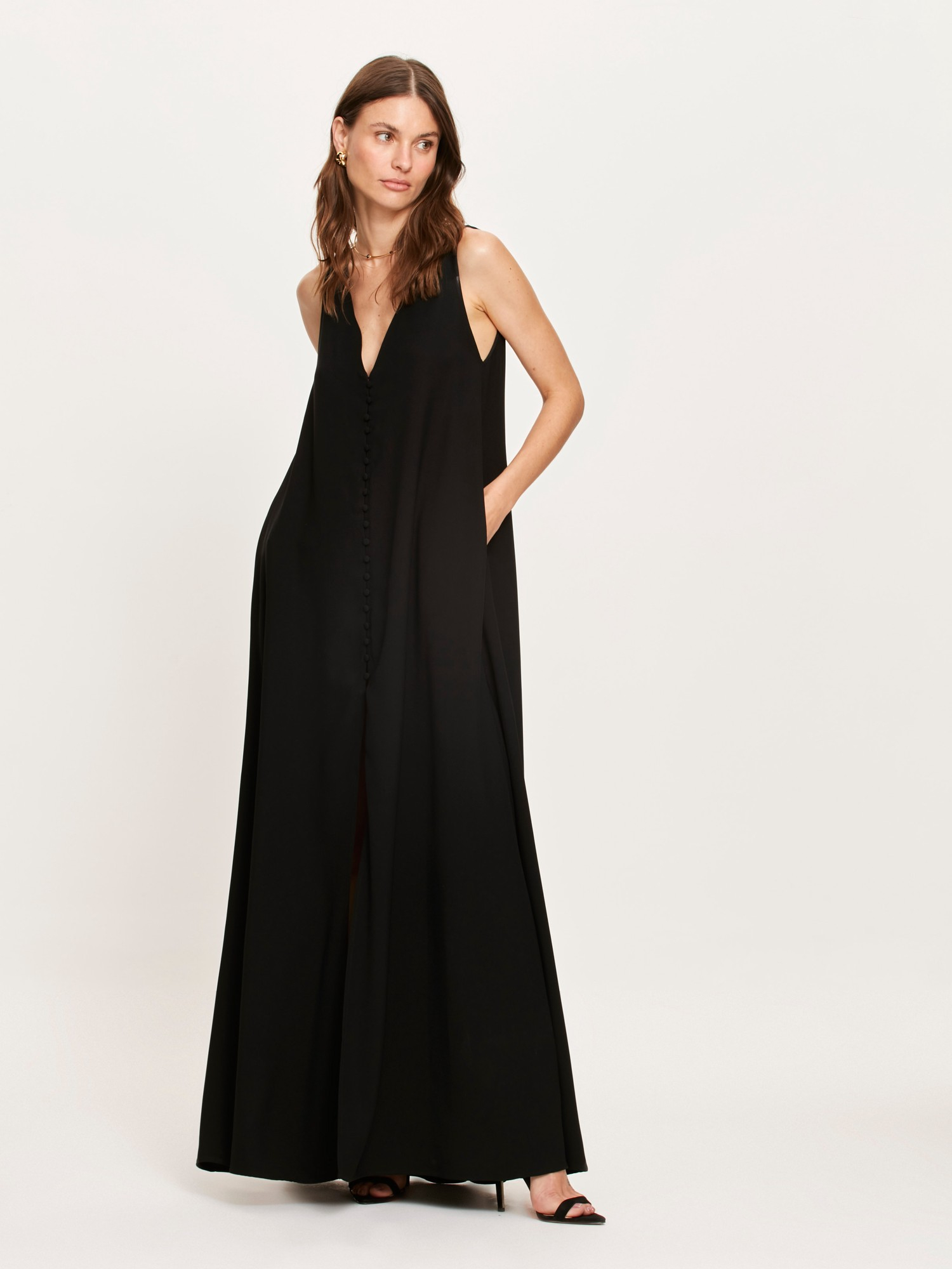 Vestido Longo Gaia Black Vestido Longo Gaia Black