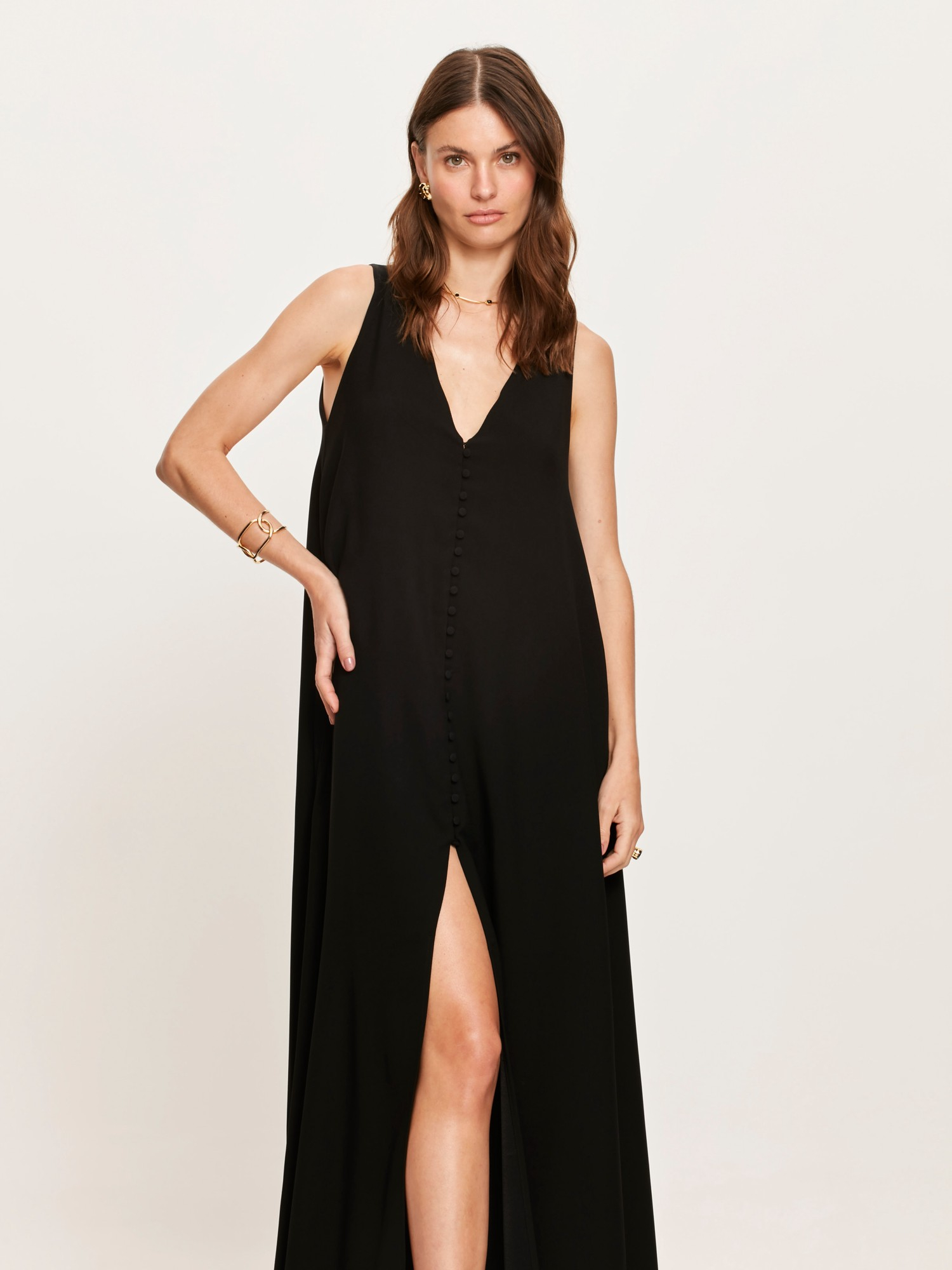 Vestido Longo Gaia Black Vestido Longo Gaia Black