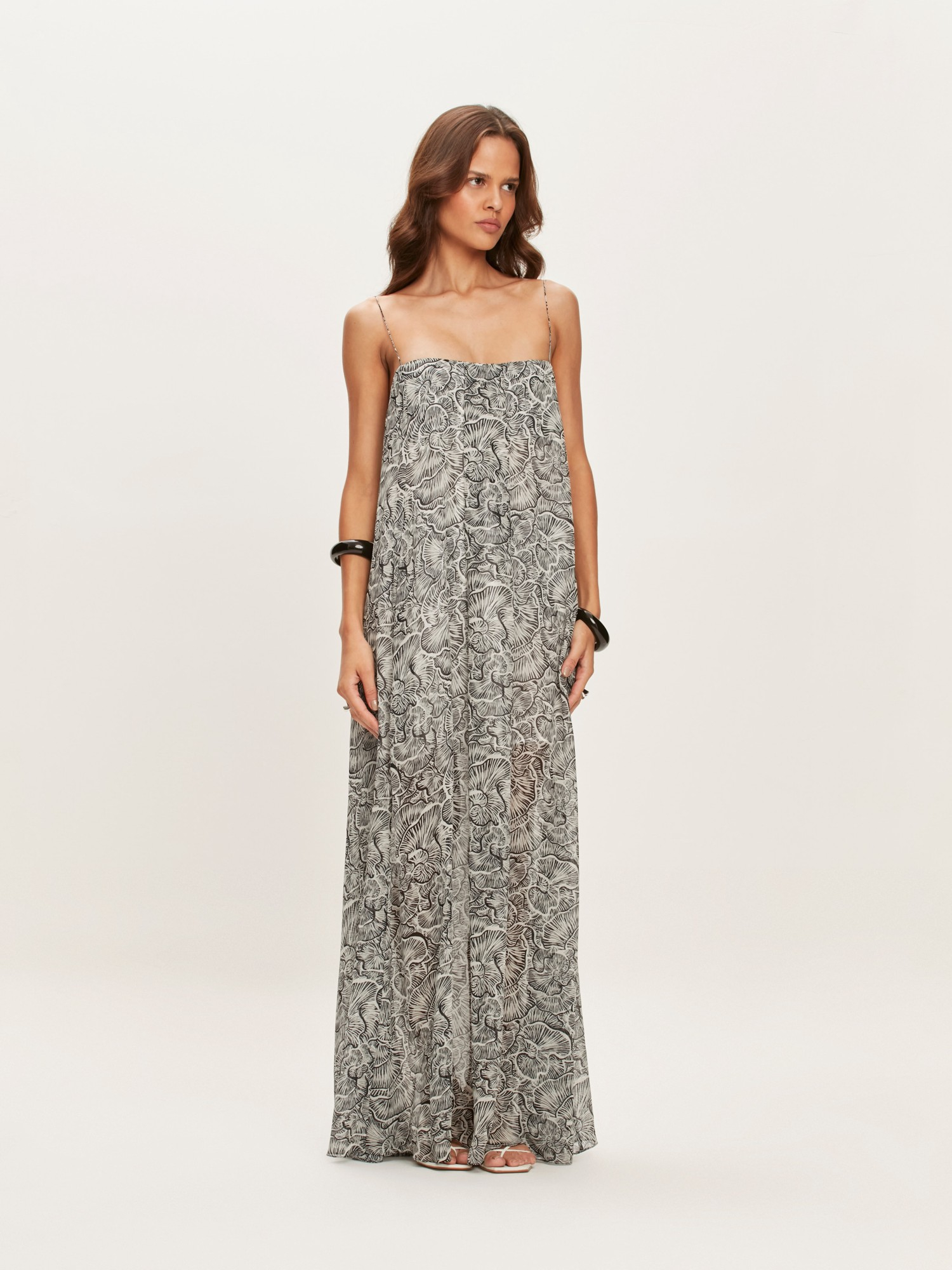 Vestido Longo Mushroom Black