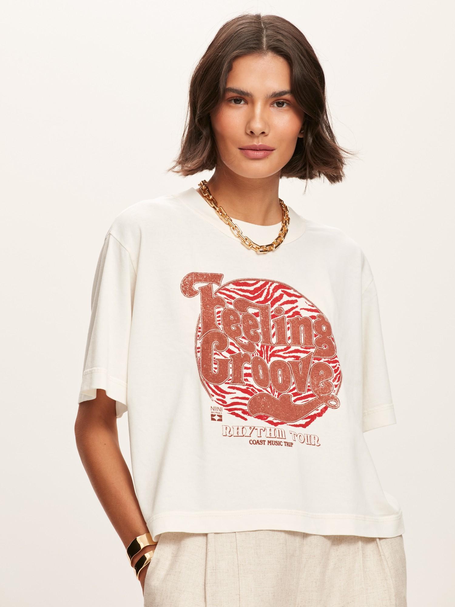 T-Shirt Feeling Groove Brandy