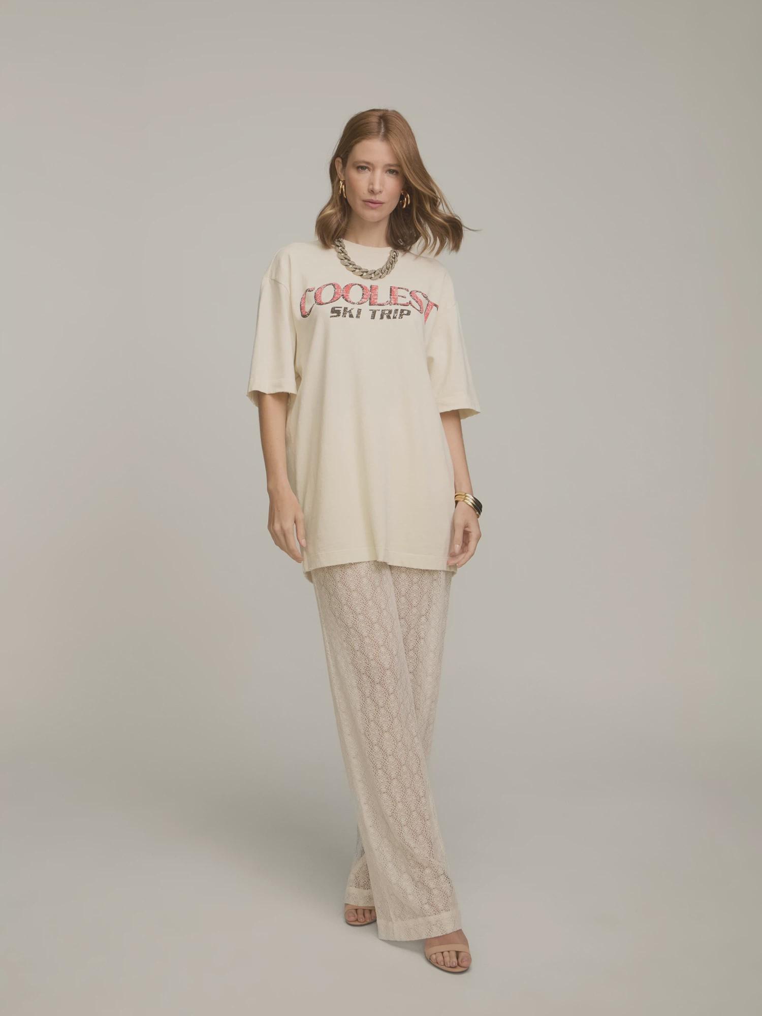 T-Shirt Oversized Coolest Off White T-Shirt Oversized Coolest Off White