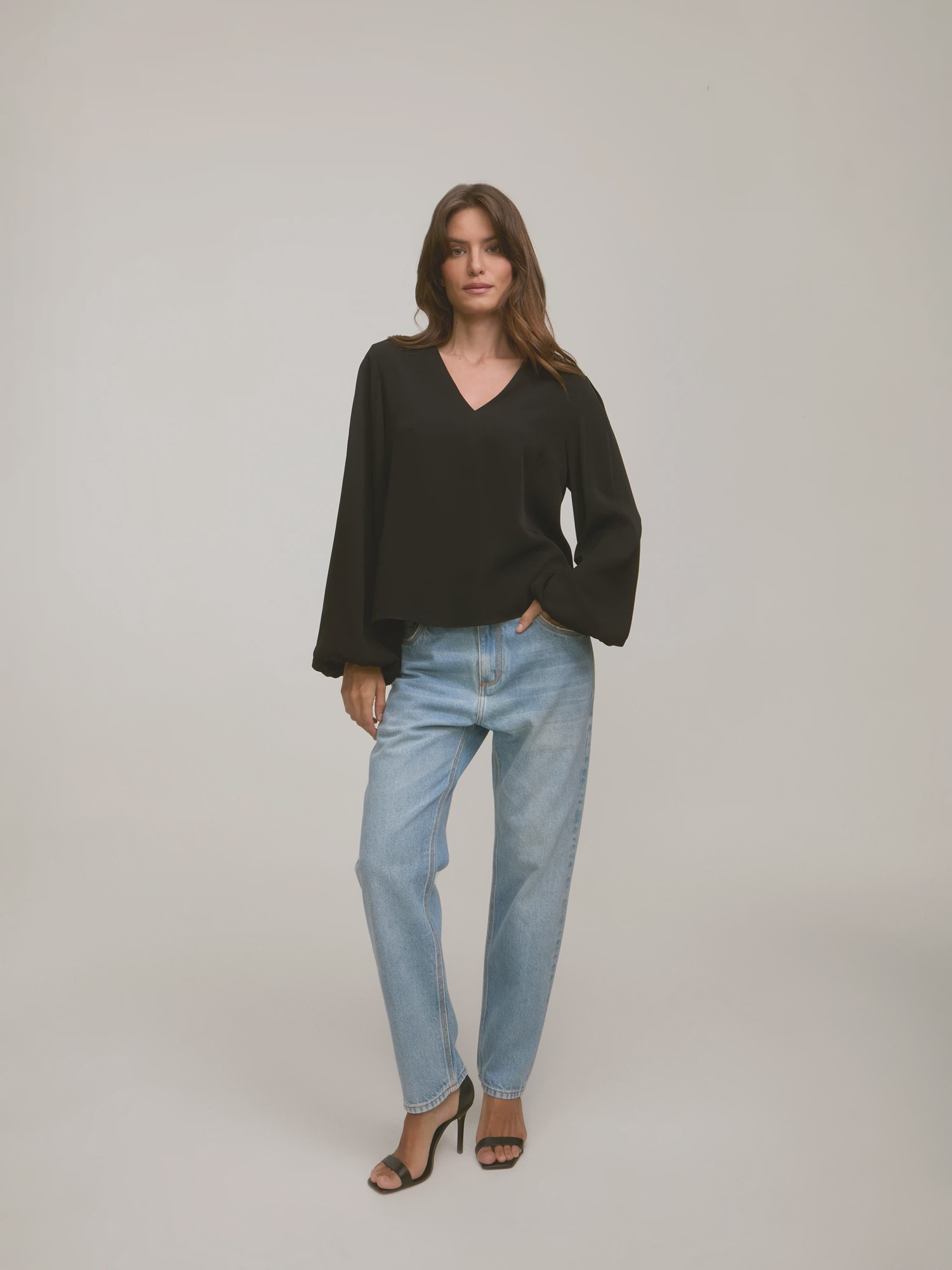 Blusa Leah Black Blusa Leah Black
