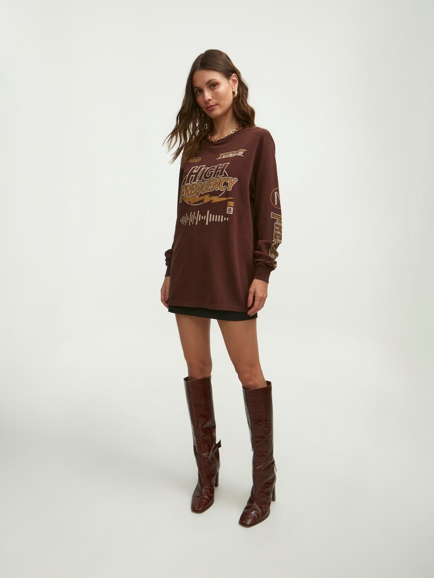T-Shirt Frequency Brown