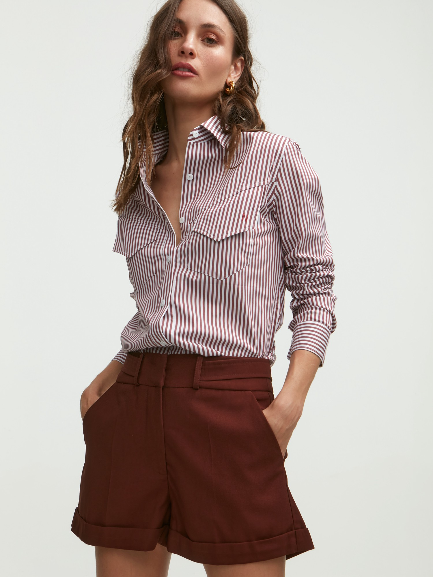 Camisa França Burgundy