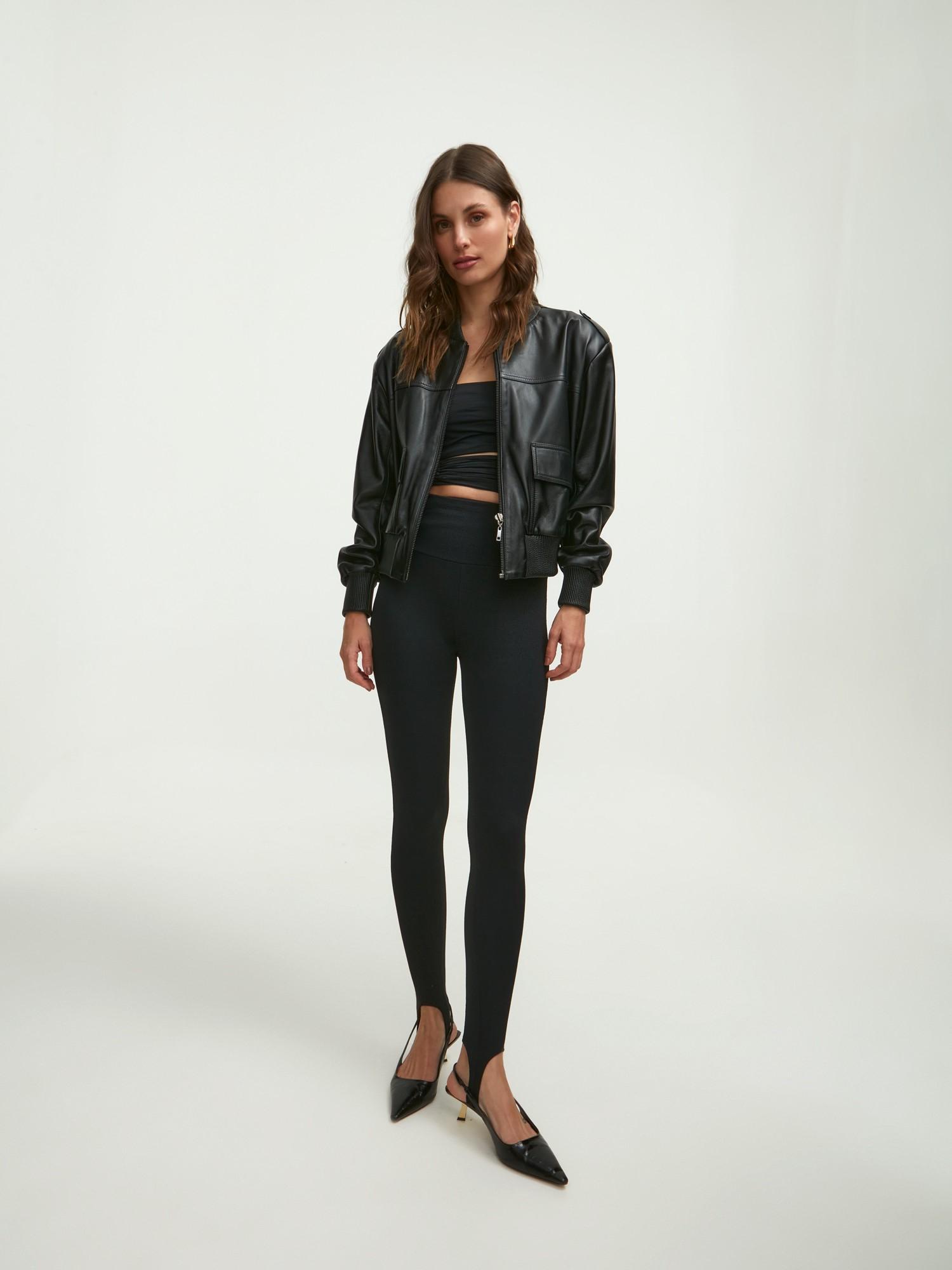 Jaqueta Cleo Couro Black Jaqueta Cleo Couro Black