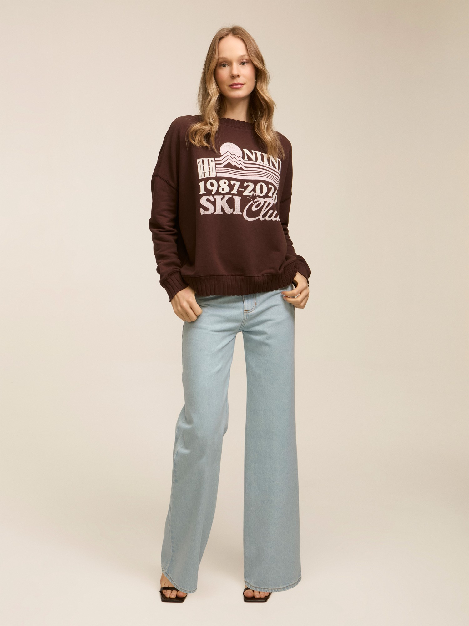 Moletom Ski Club Brown