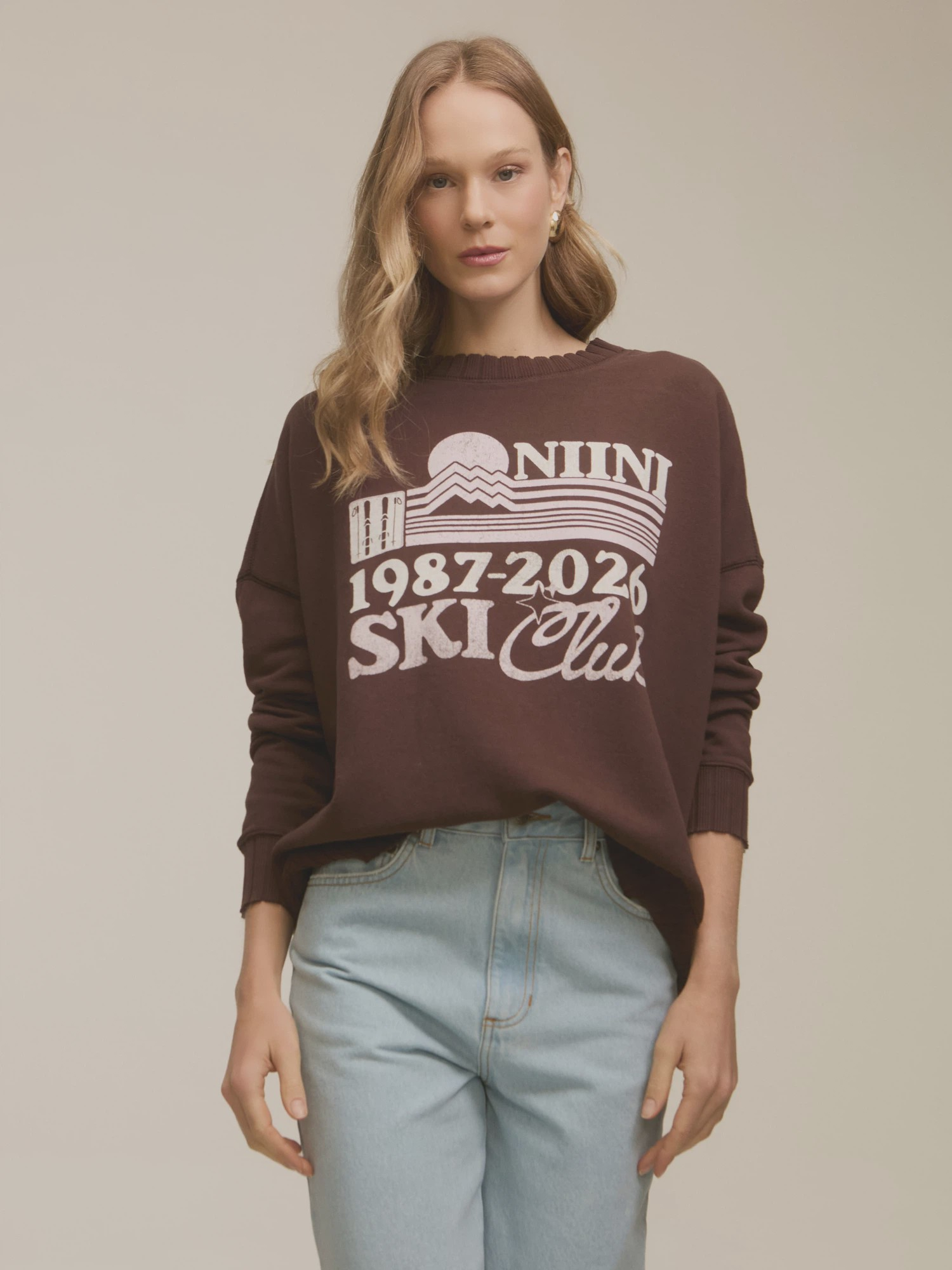 Moletom Ski Club Brown