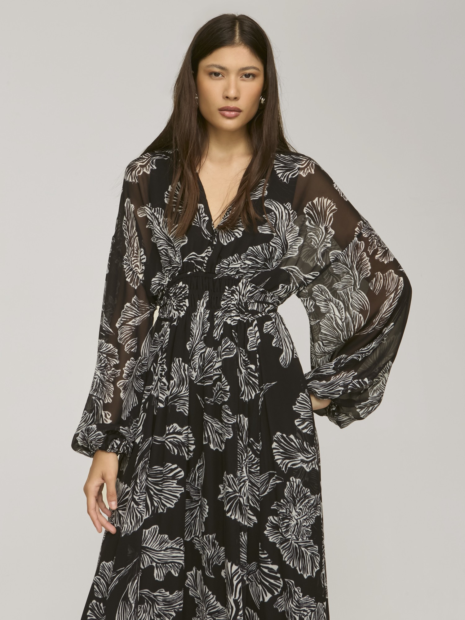 Vestido Manga Longa Emy Black Vestido Manga Longa Emy Black