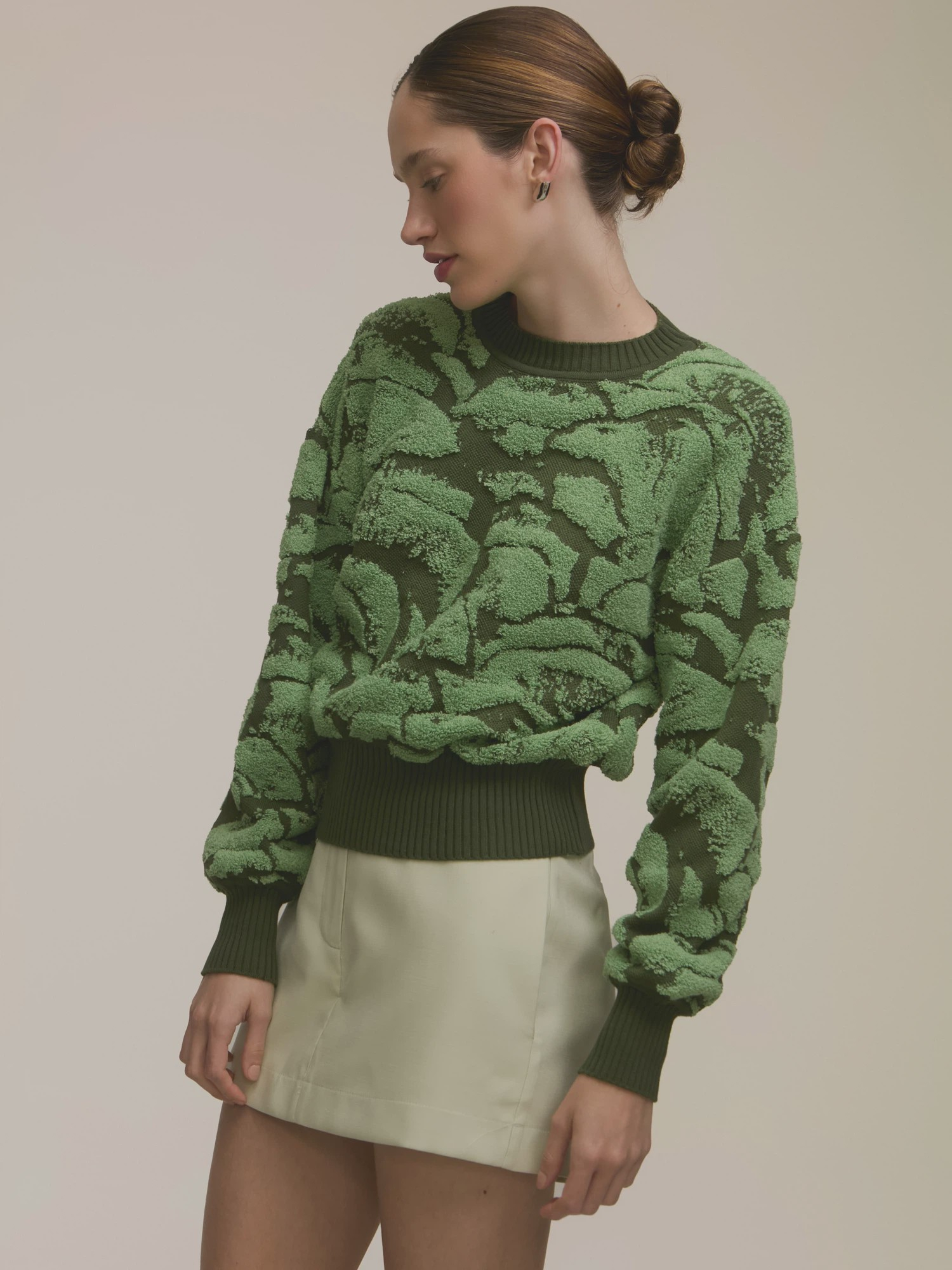 Pull Jacquard Mushroom Bloom Mint Pull Jacquard Mushroom Bloom Mint