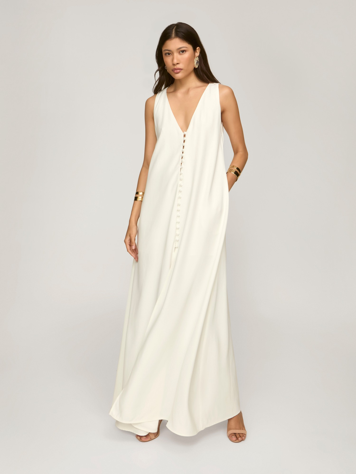 Vestido Longo Gaia Off White