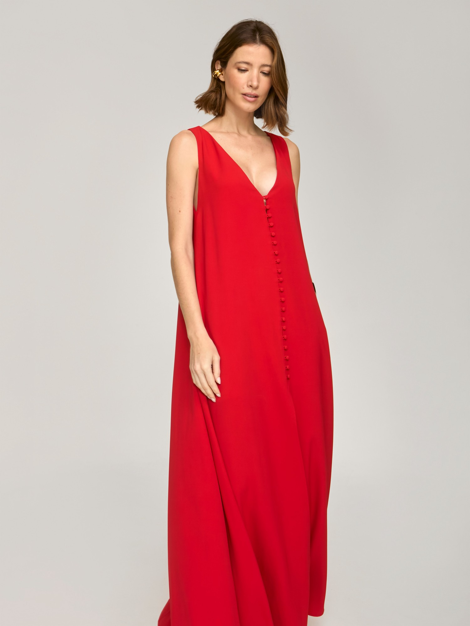 Vestido Longo Gaia Red Vestido Longo Gaia Red