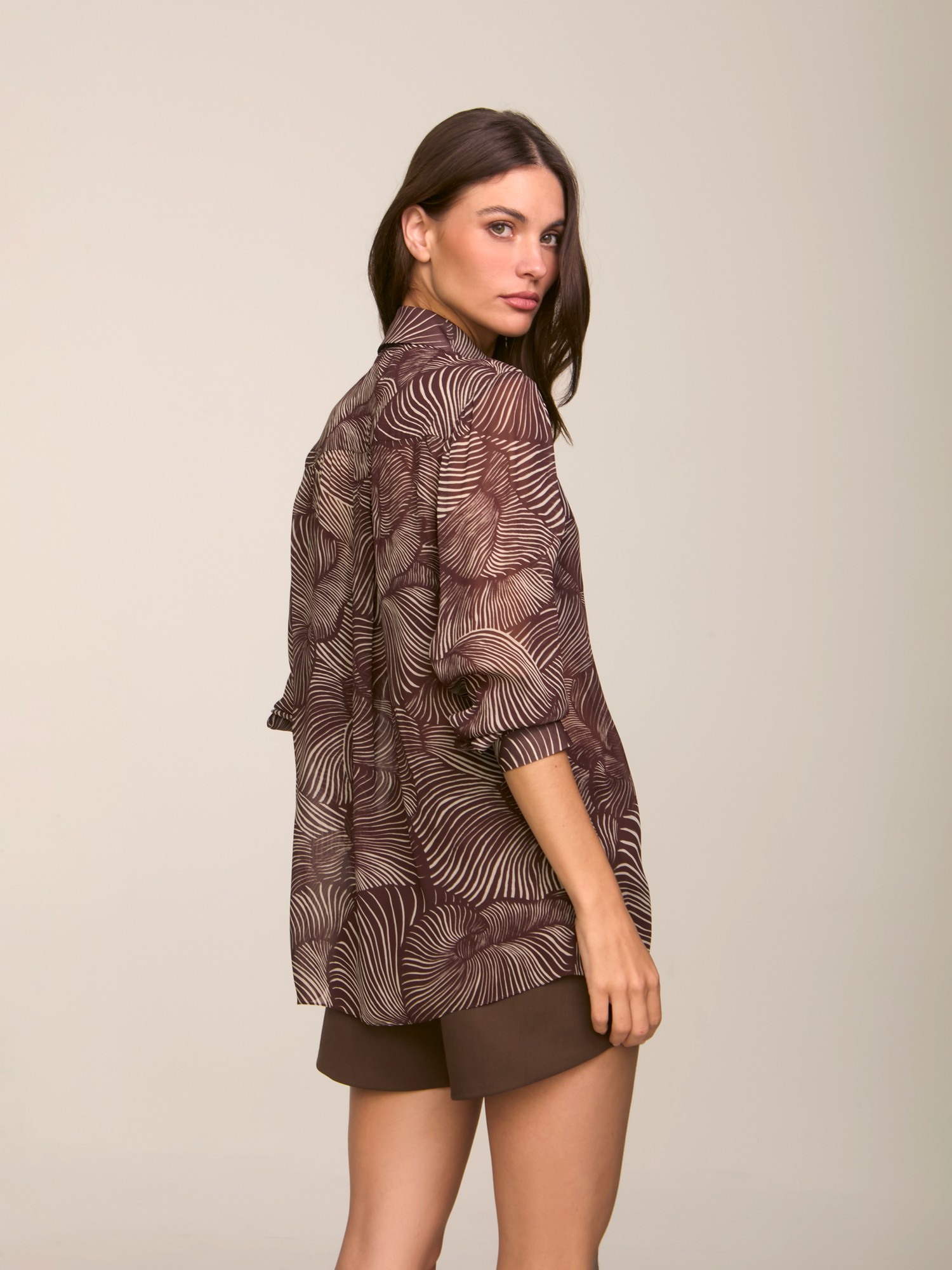 Camisa Mushroom Shell Brown