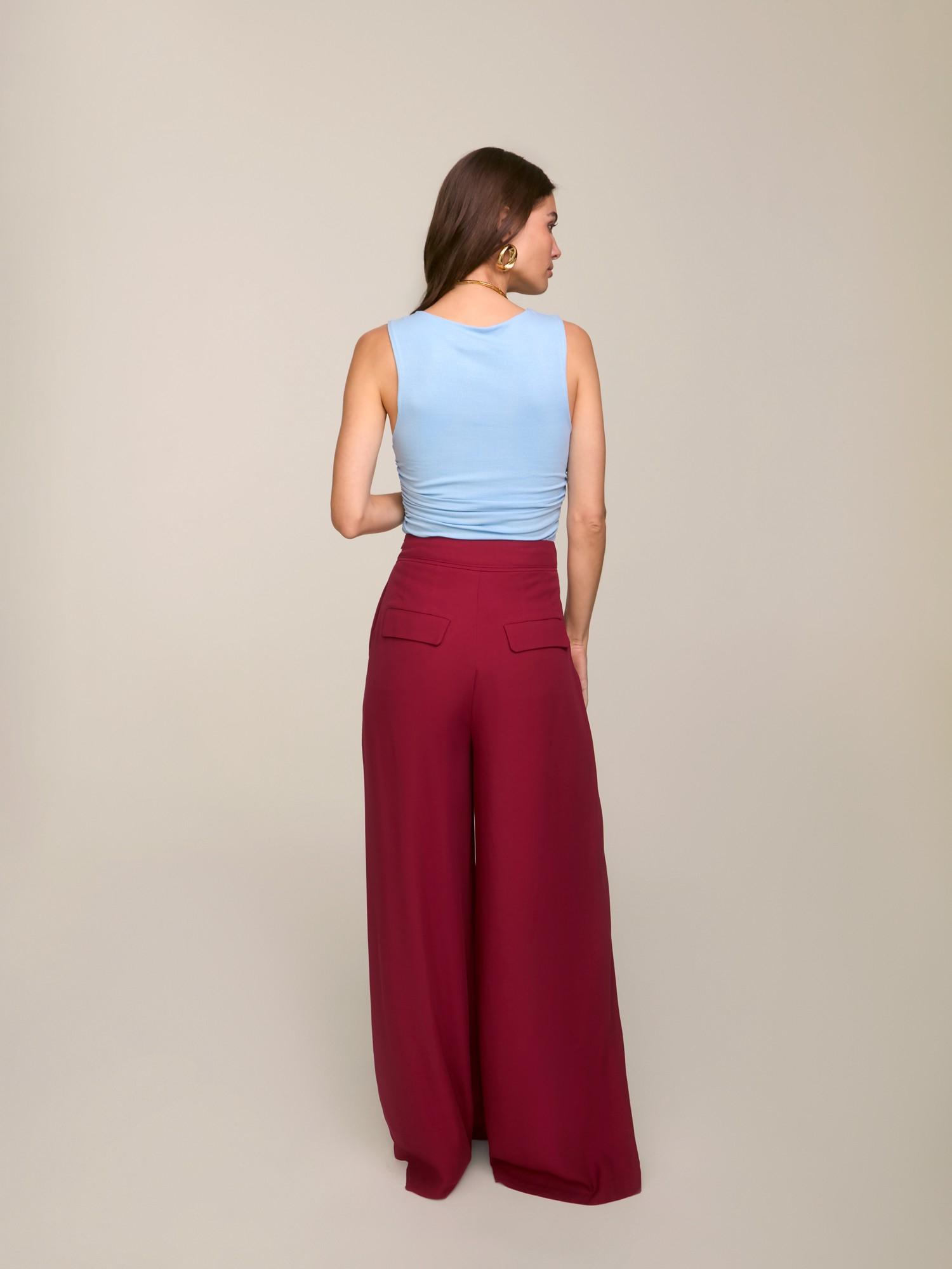 Calça Leah Burgundy Calça Leah Burgundy
