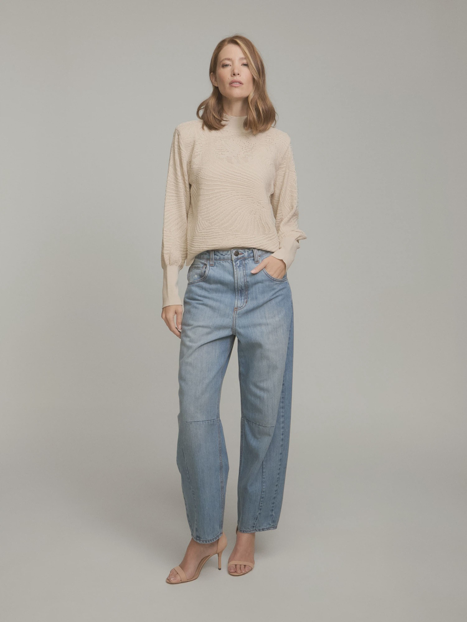 Blusa Bia Beige Blusa Bia Beige