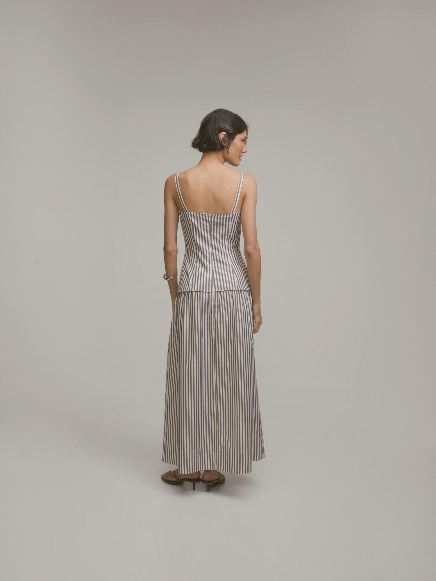 Vestido Mie Listras Moss Vestido Mie Listras Moss