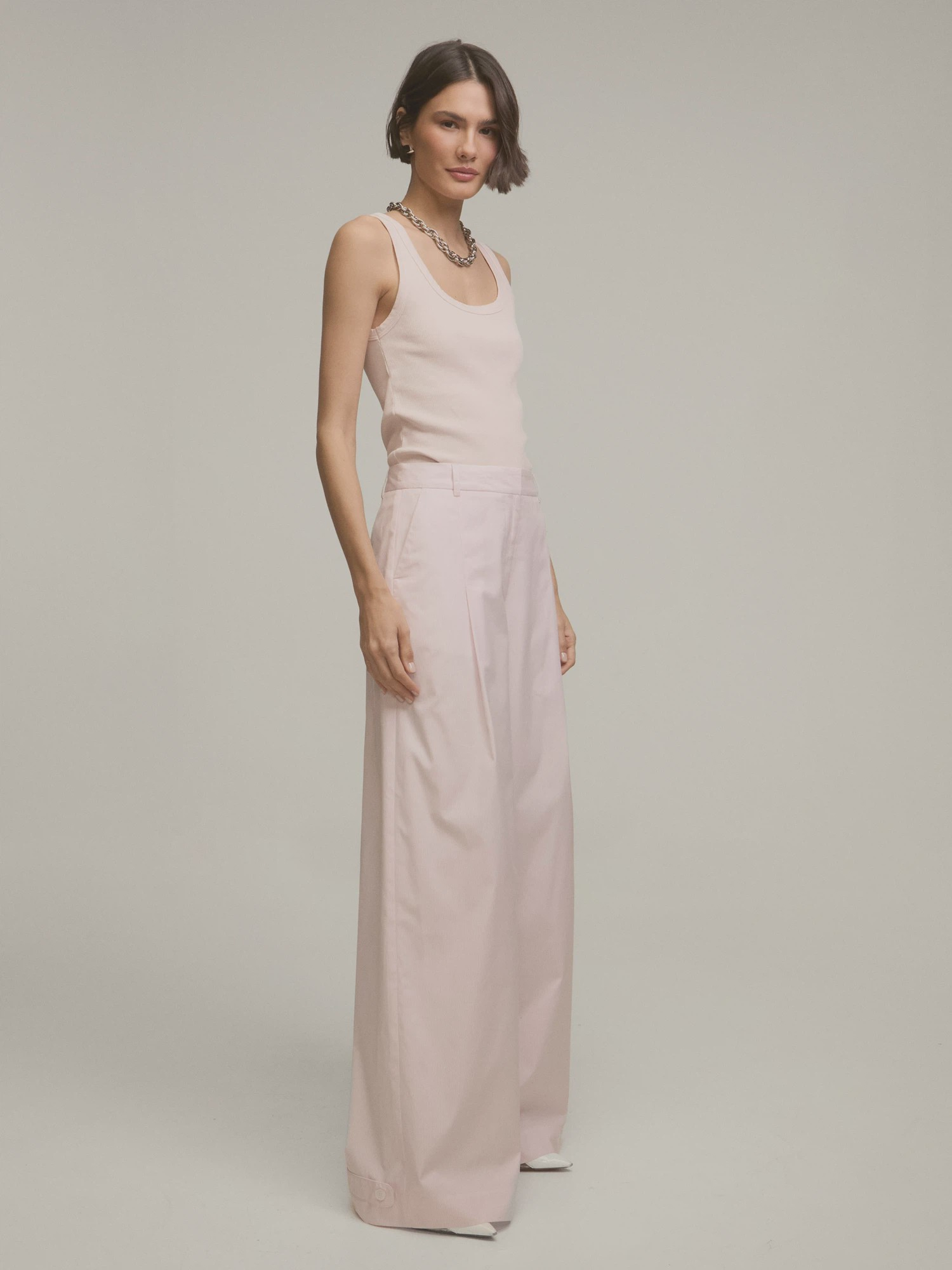 Calça Celina Listras Pink Calça Celina Listras Pink