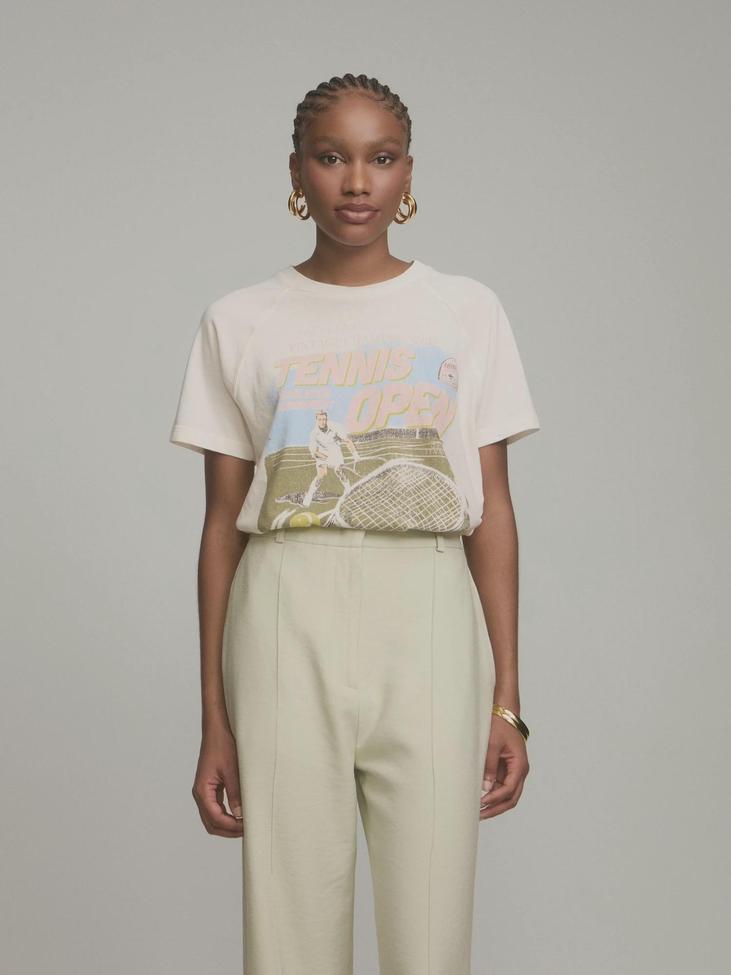 T-Shirt Tennis Off White T-Shirt Tennis Off White