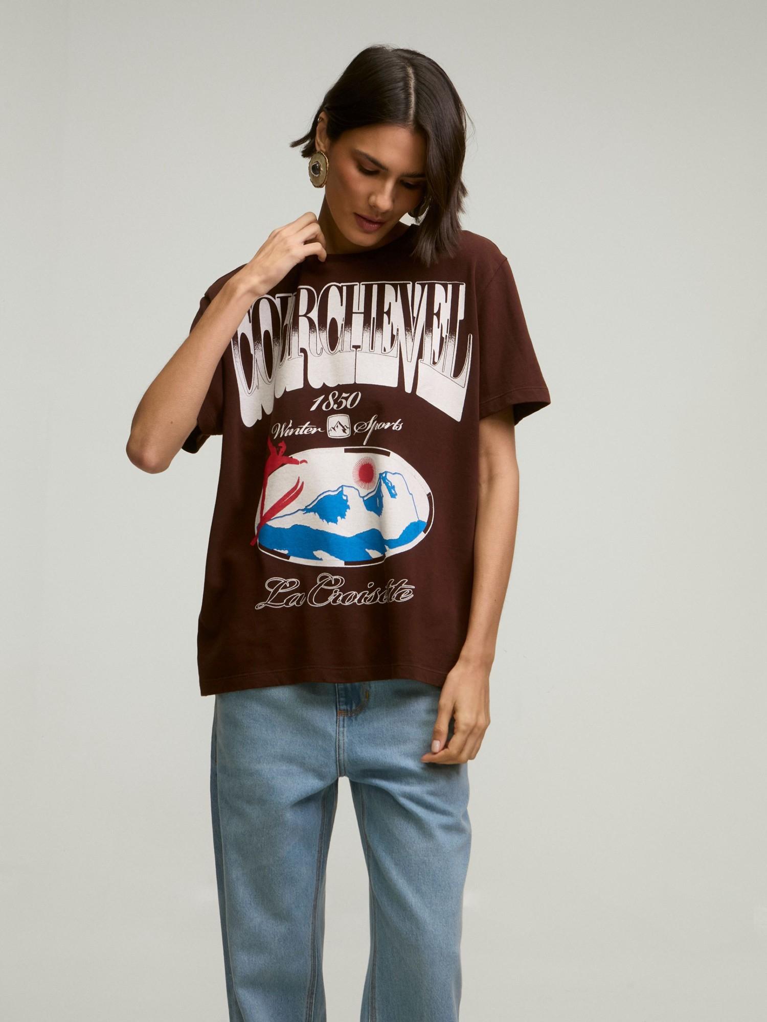 T-Shirt Courchevel Brown T-Shirt Courchevel Brown