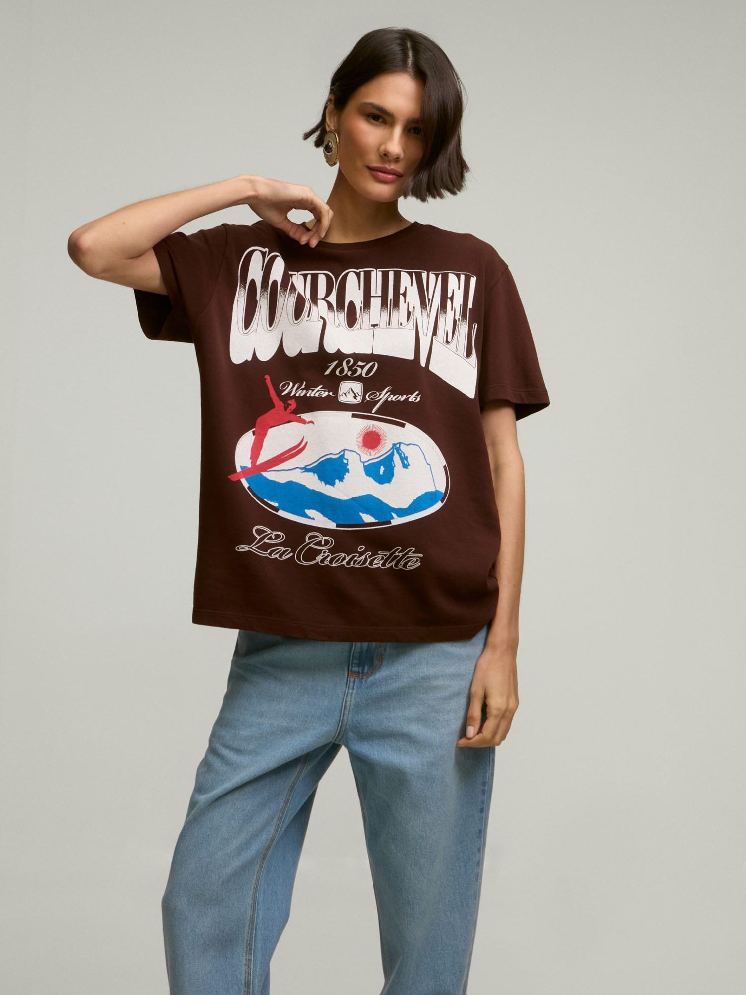 T-Shirt Courchevel Brown T-Shirt Courchevel Brown