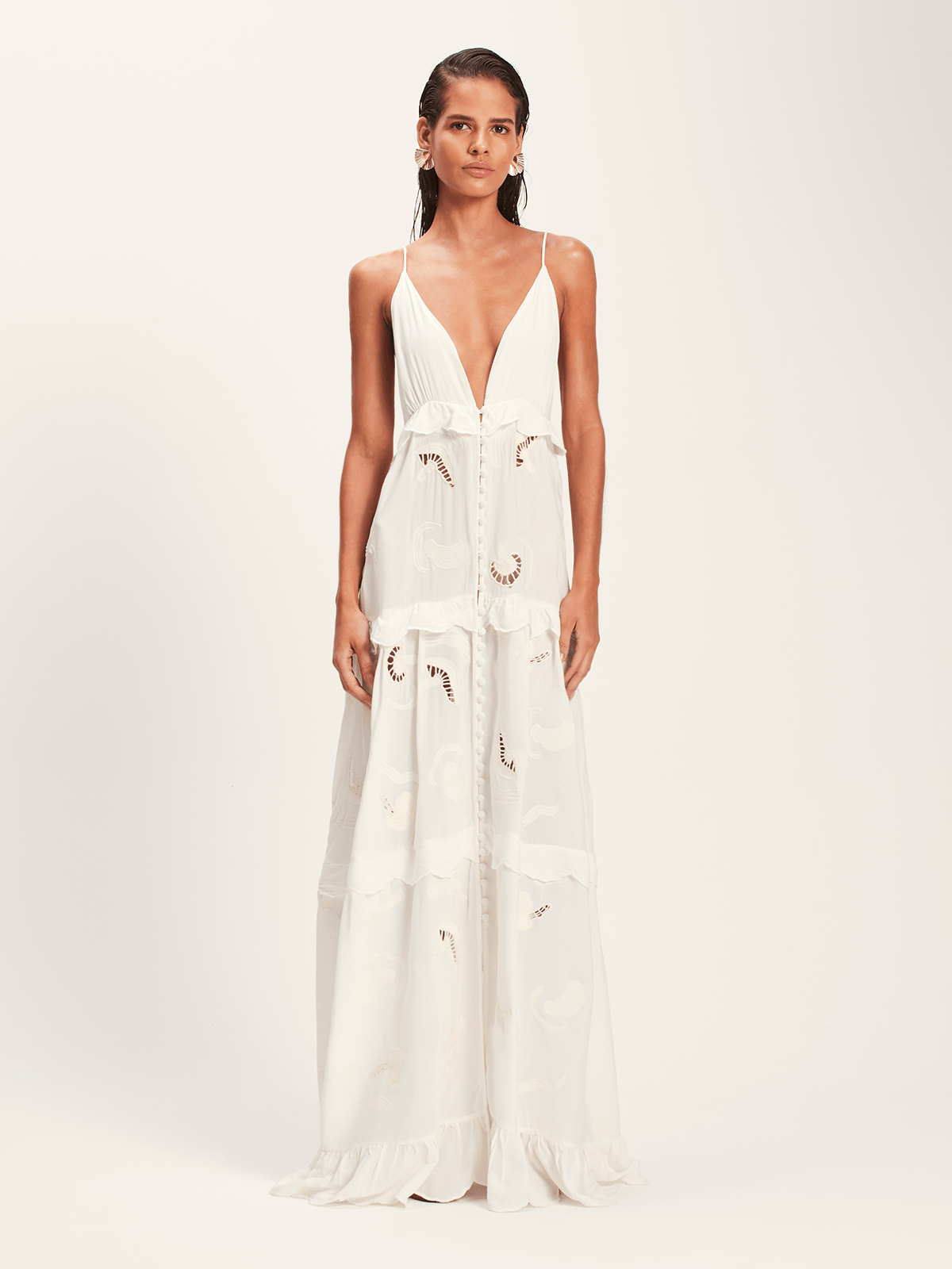 Vestido Longo Fond Off White