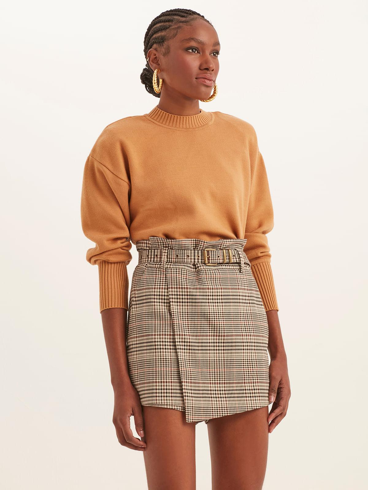 Short Saia Alfaiataria Chess Joana