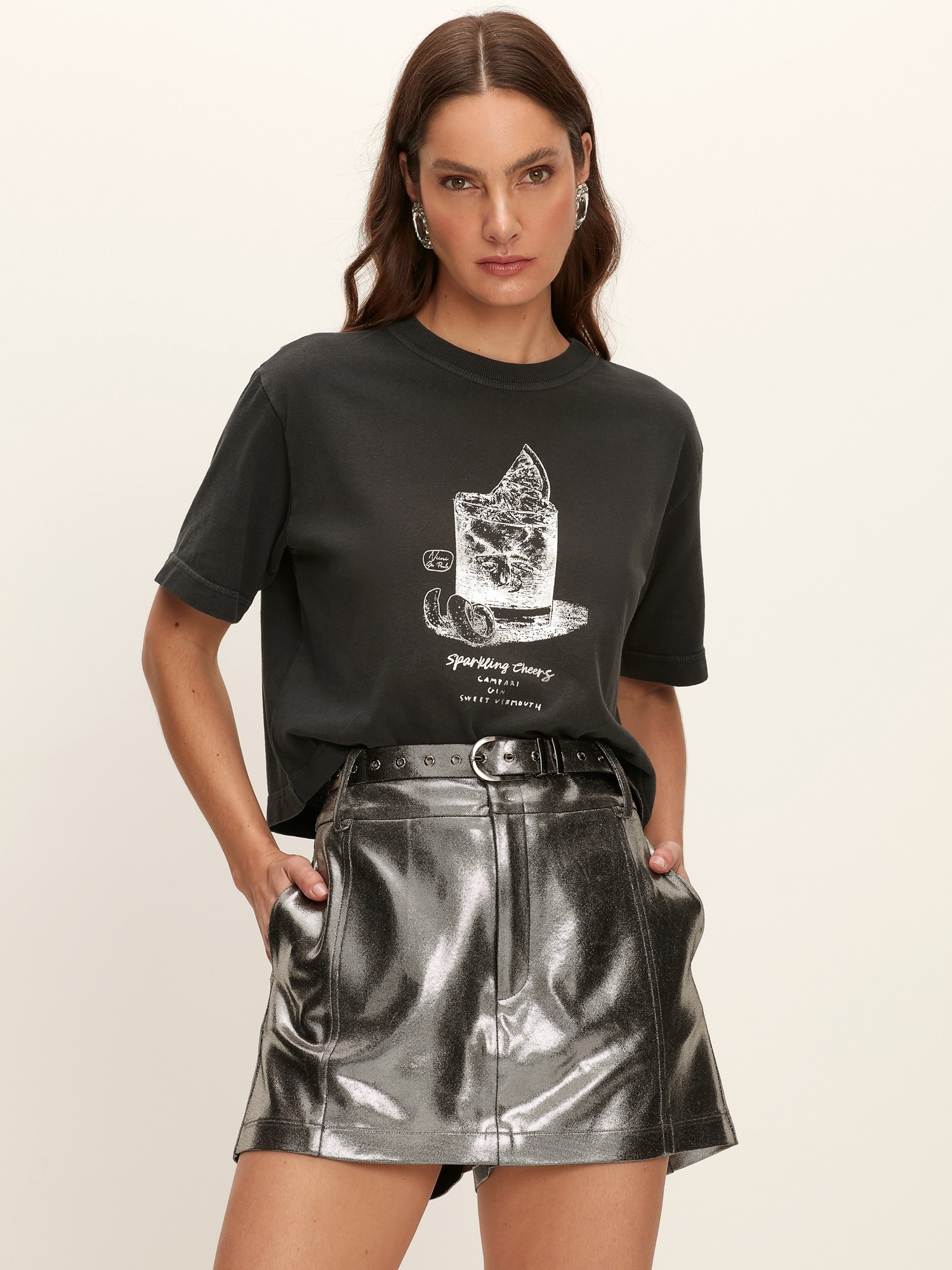 Short Saia Bellini Silver