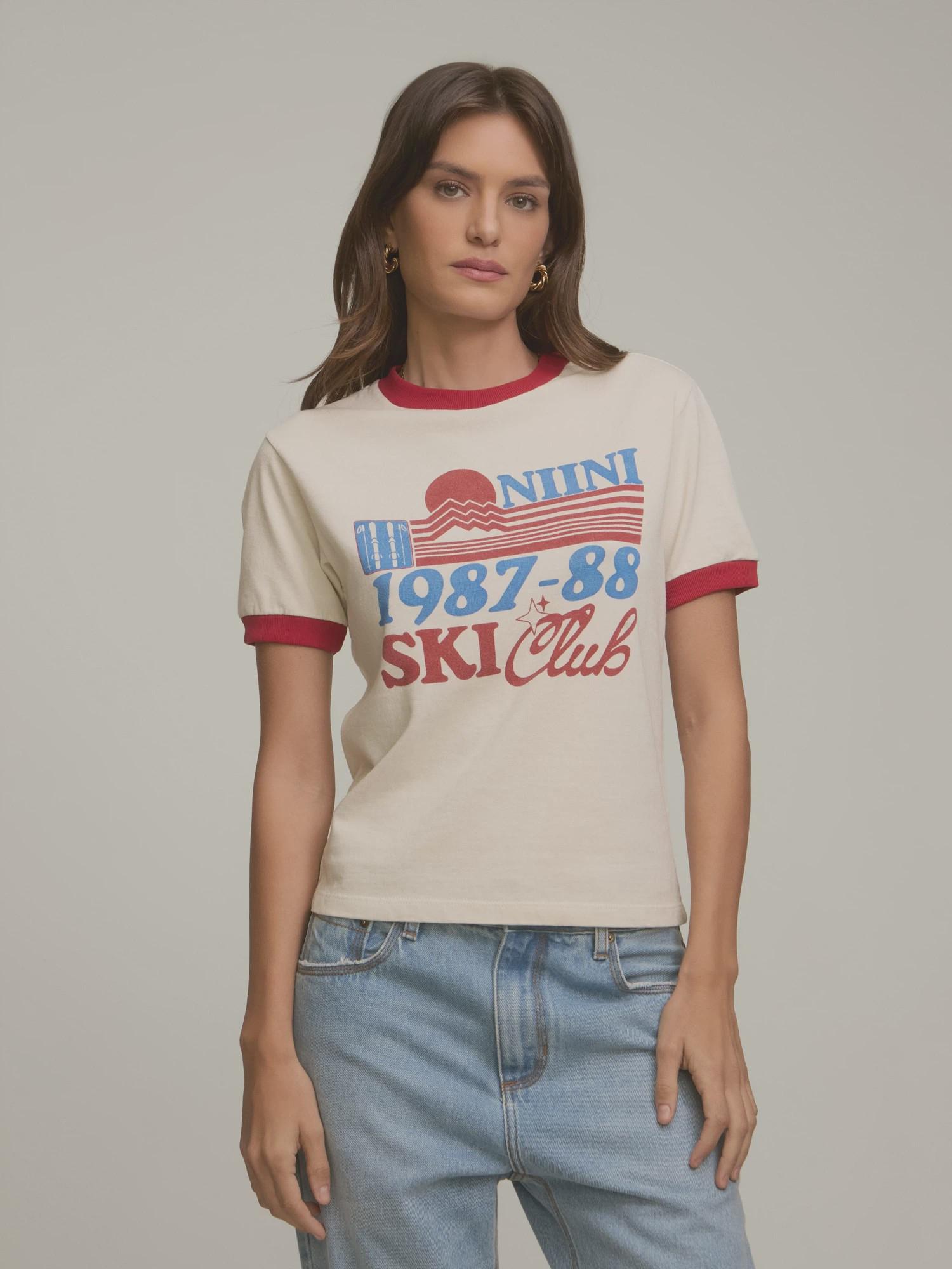 Baby Look Ski Club Off White