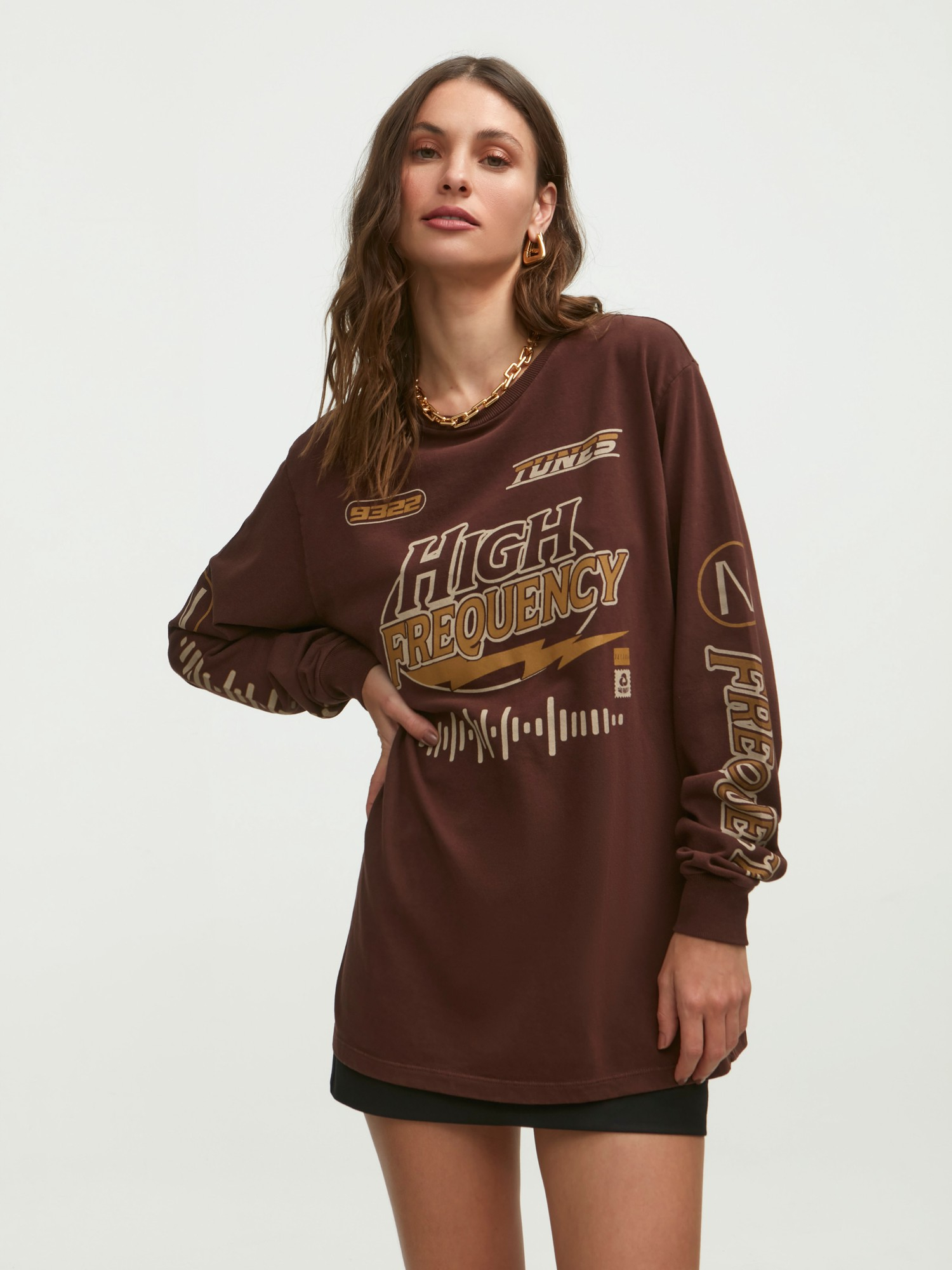 T-Shirt Frequency Brown