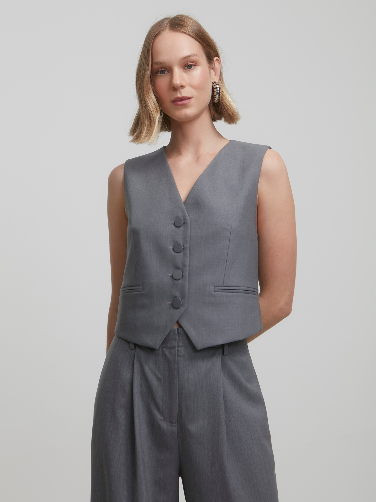 Colete Fiori Grey