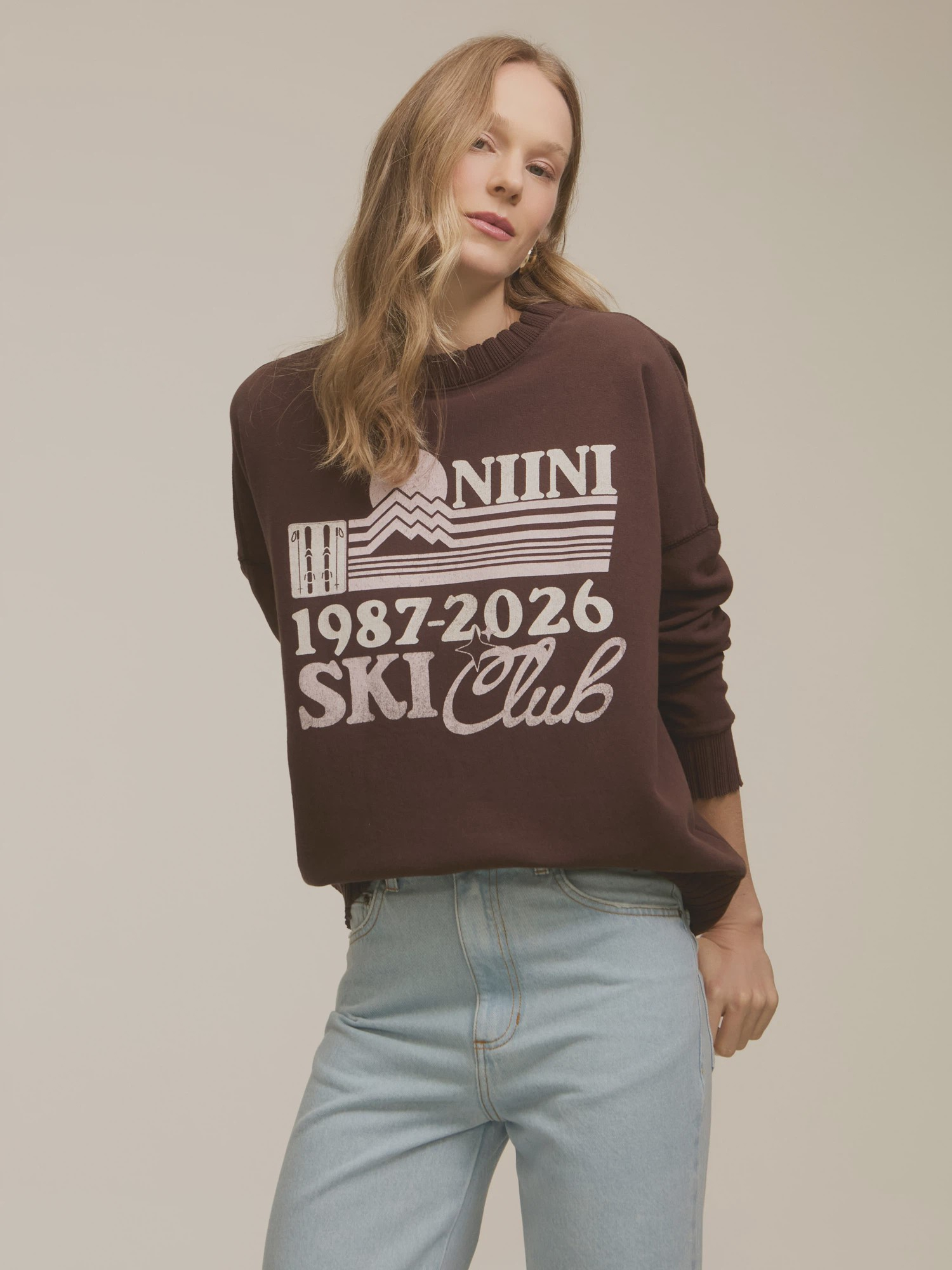 Moletom Ski Club Brown