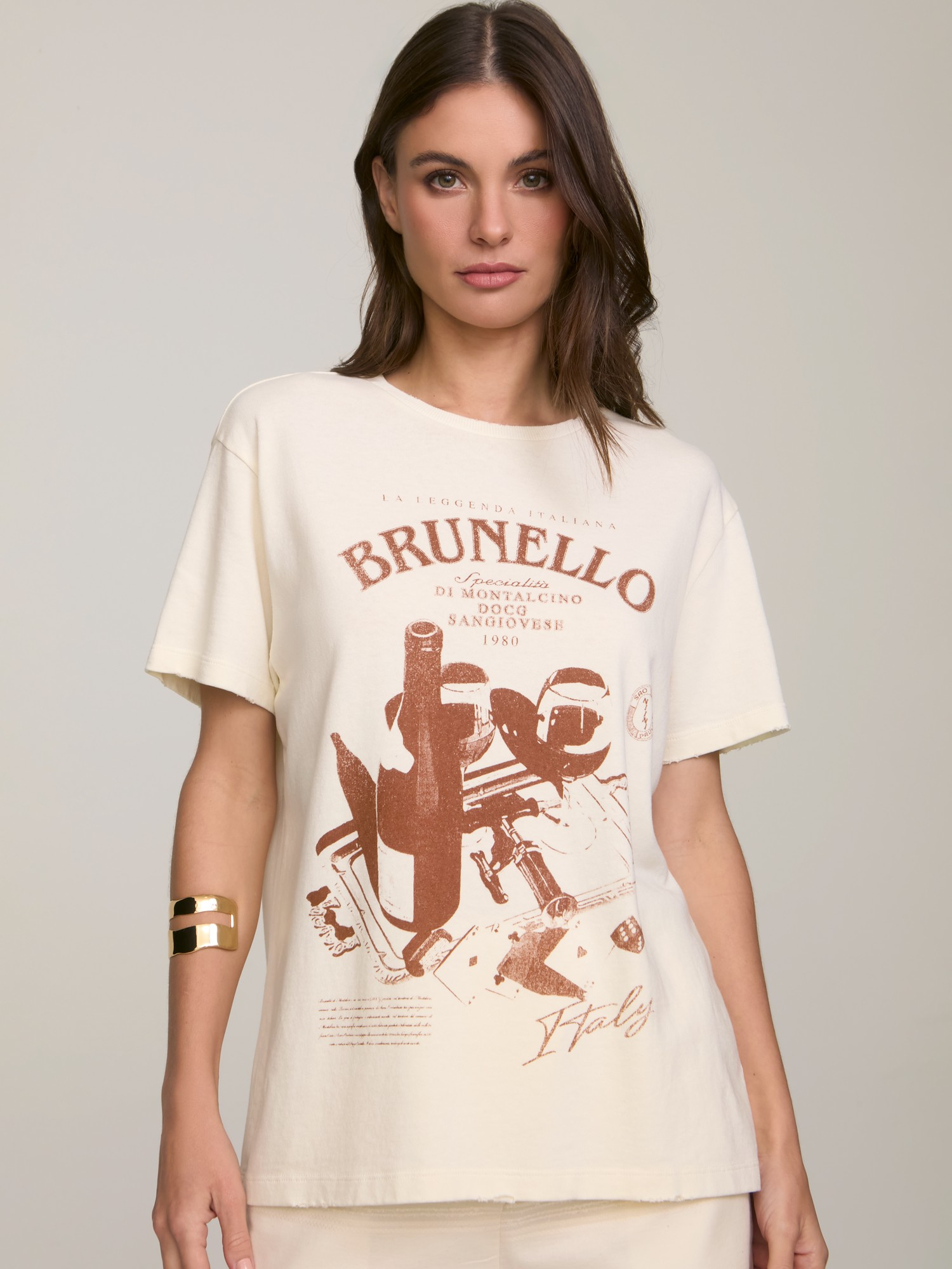 T-Shirt Brunello Off White