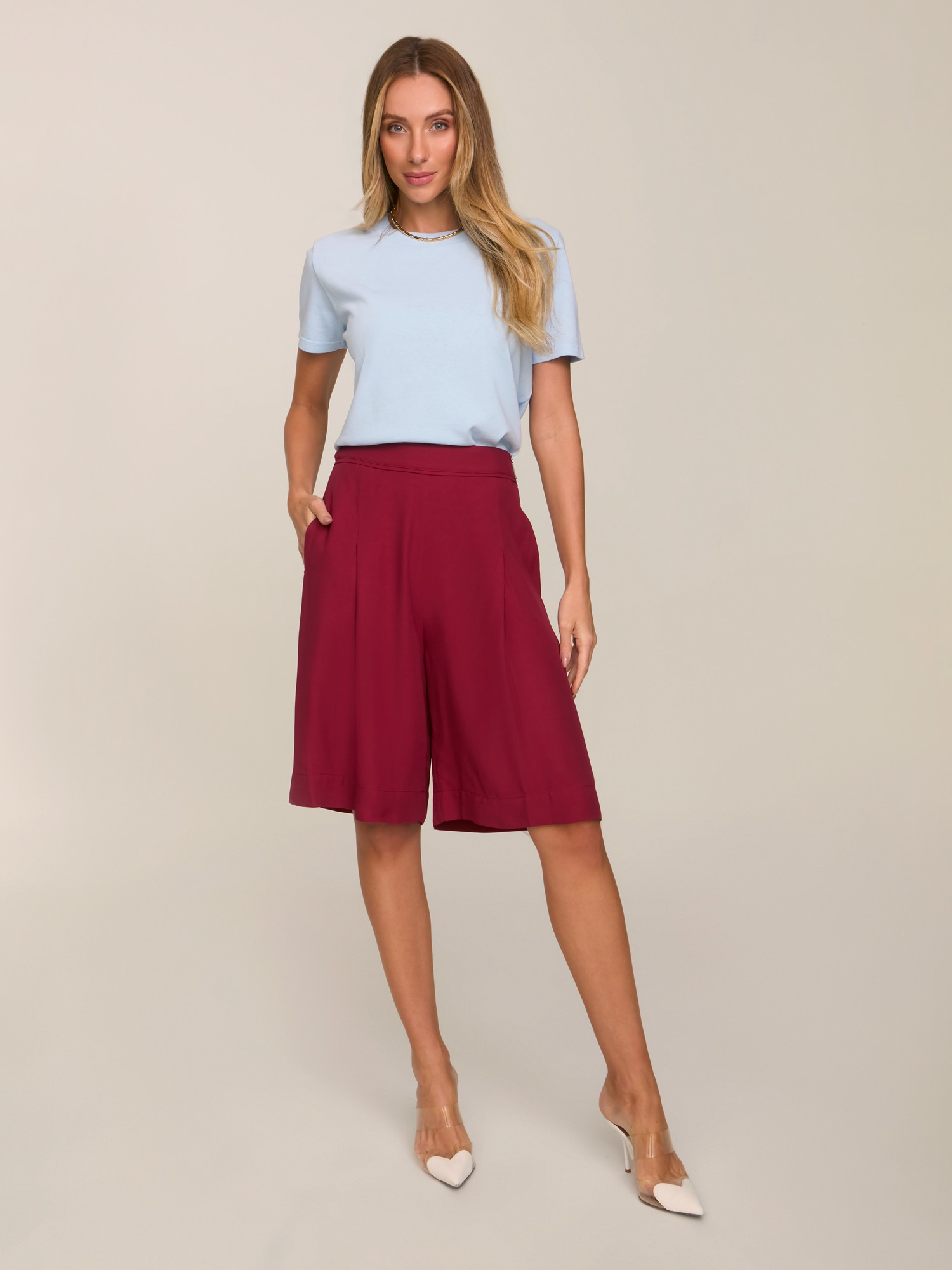 Bermuda Leah Burgundy