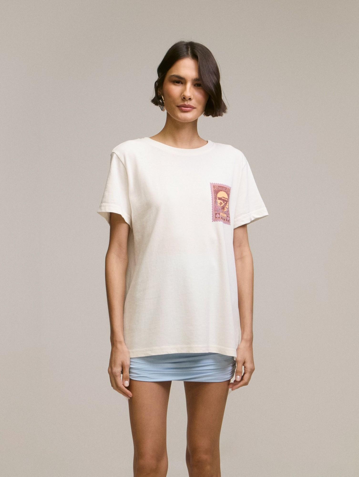 T-Shirt Postcard Off White