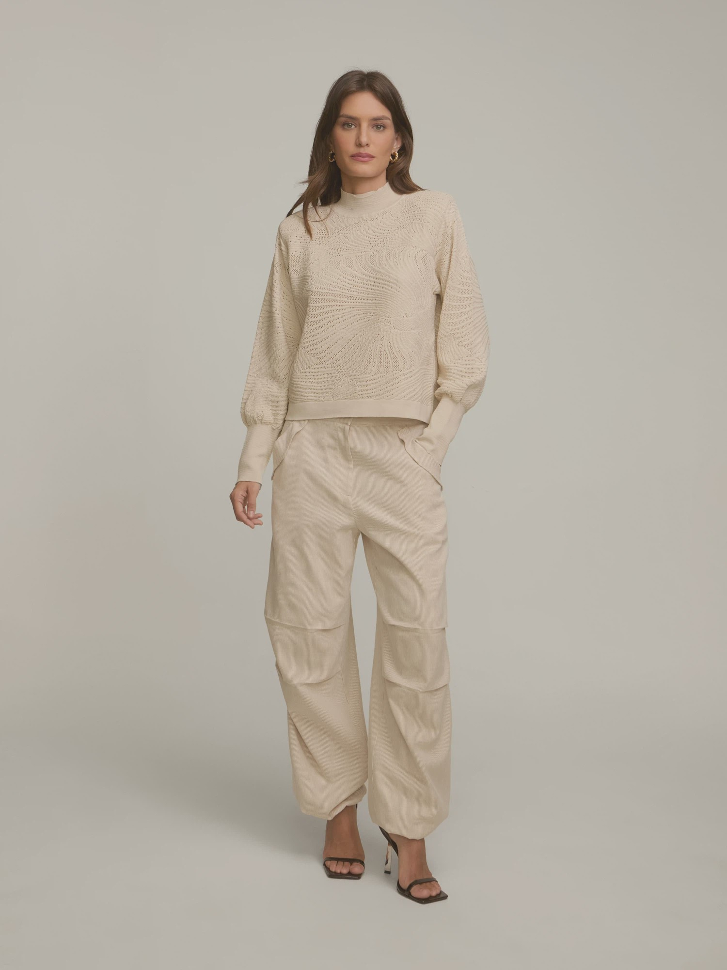 Calça Jogger Luz Beige