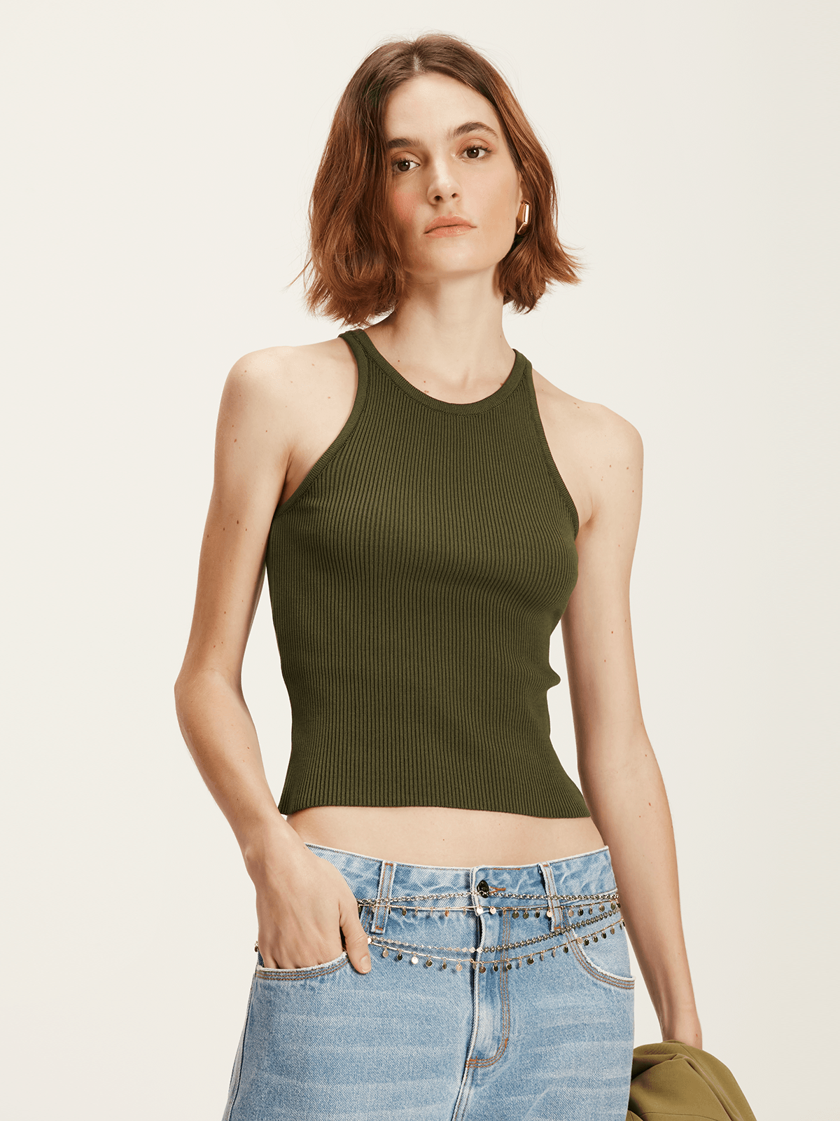 Regata Tricot Rib Olive Regata Tricot Rib Olive