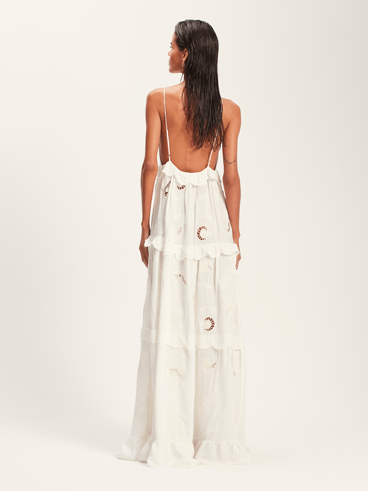 Vestido Longo Fond Off White Vestido Longo Fond Off White
