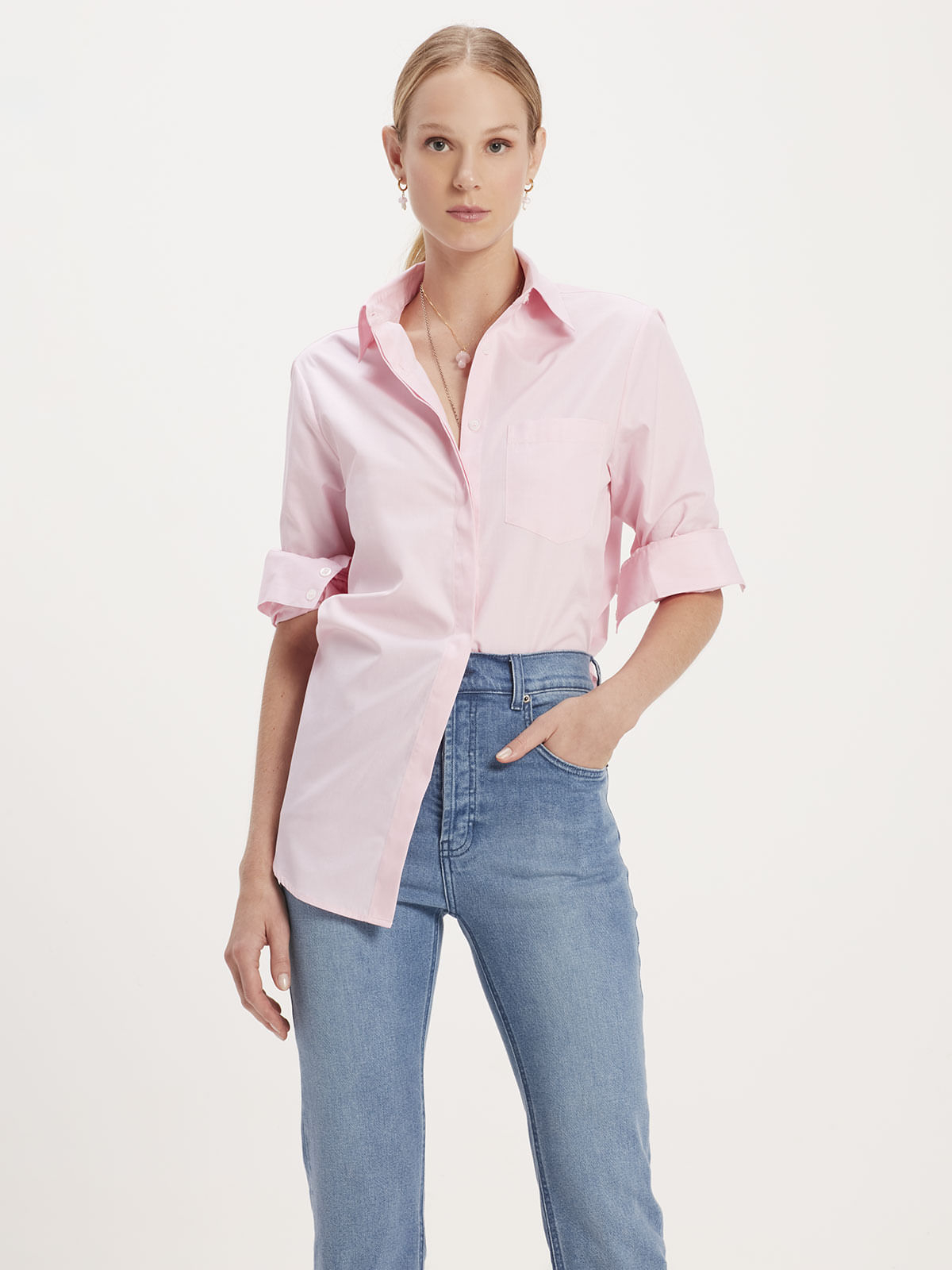 Camisa Lua Light Pink Camisa Lua Light Pink