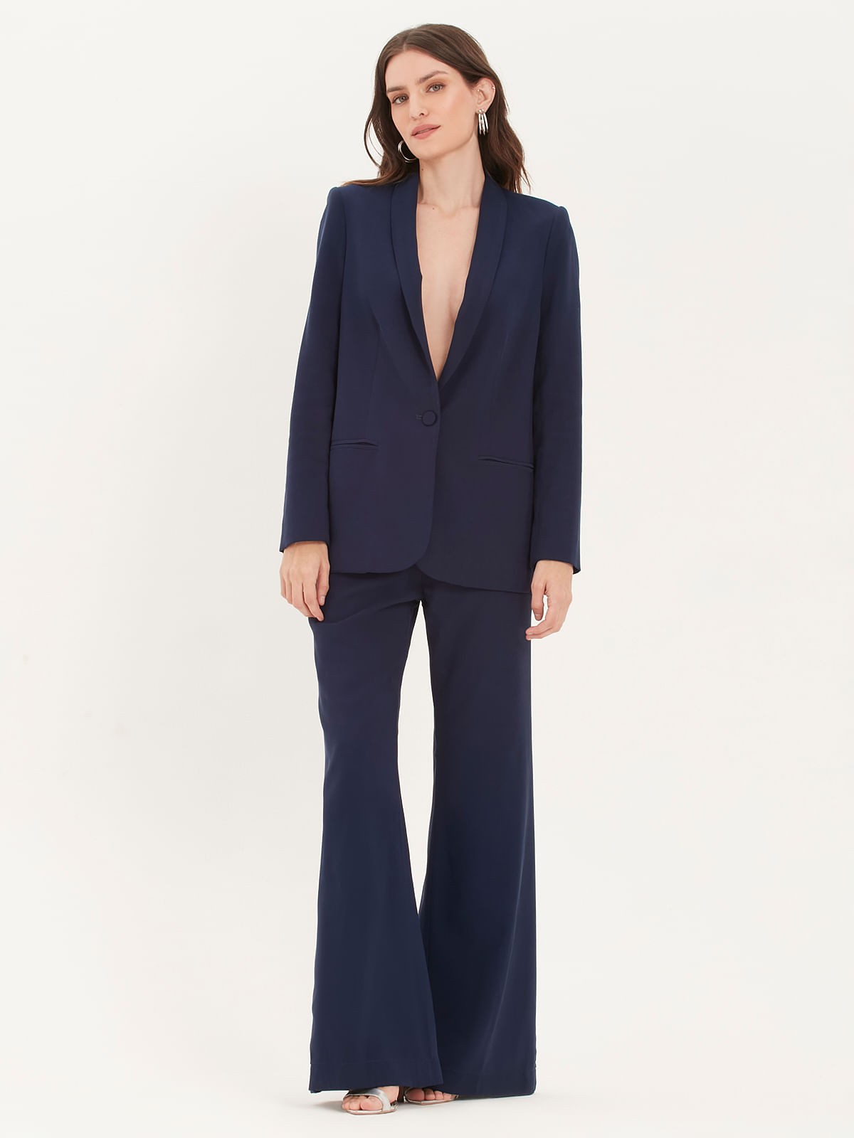 Calça Pantalona Essential Navy
