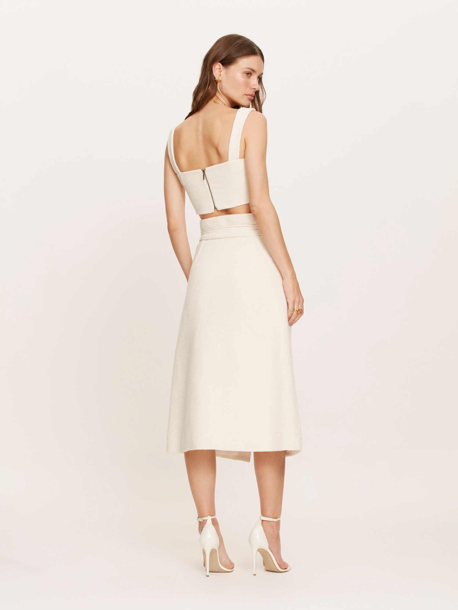 Saia Midi Stella Cream
