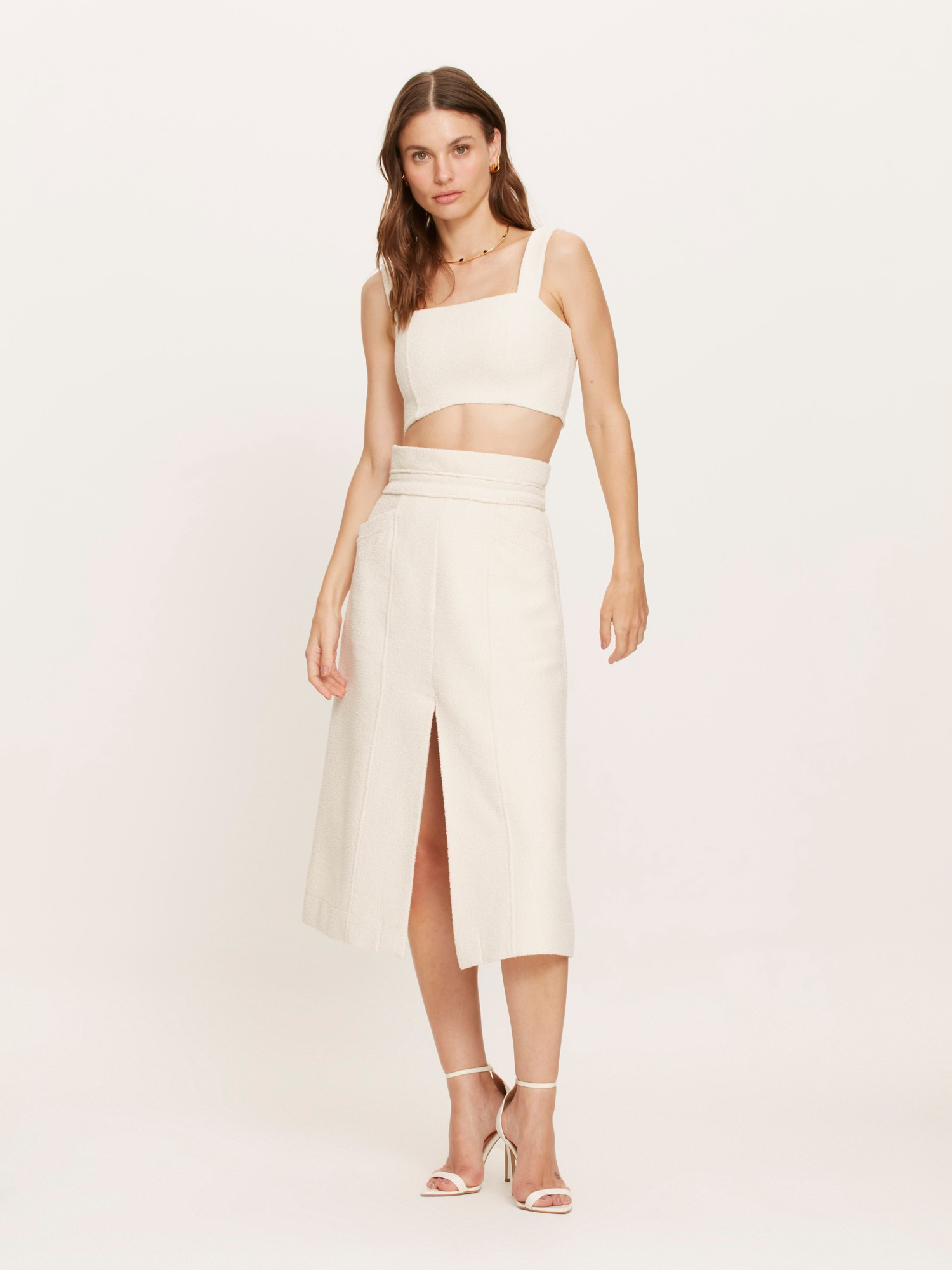 Saia Midi Stella Cream
