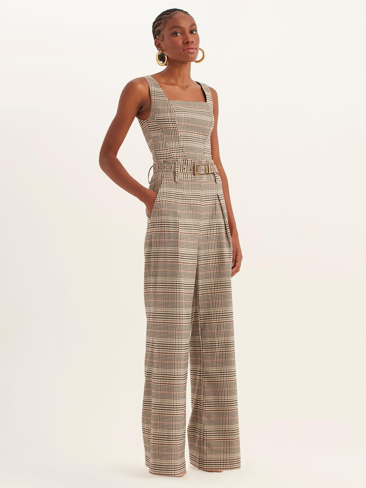 Calça Pantalona Alfaiataria Chess Joana Calça Pantalona Alfaiataria Chess Joana